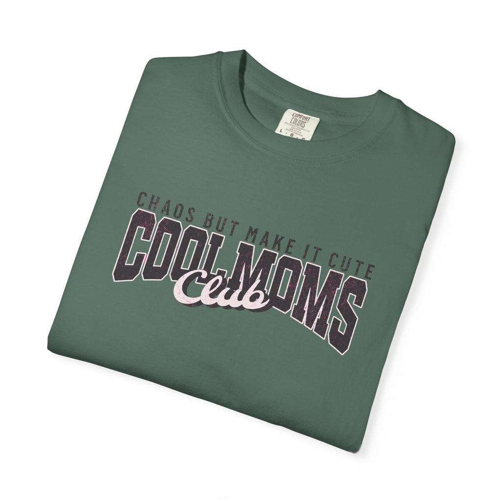 Cool Moms Club T-Shirt — "Chaos But Make It Cute" Casual Graphic Tee