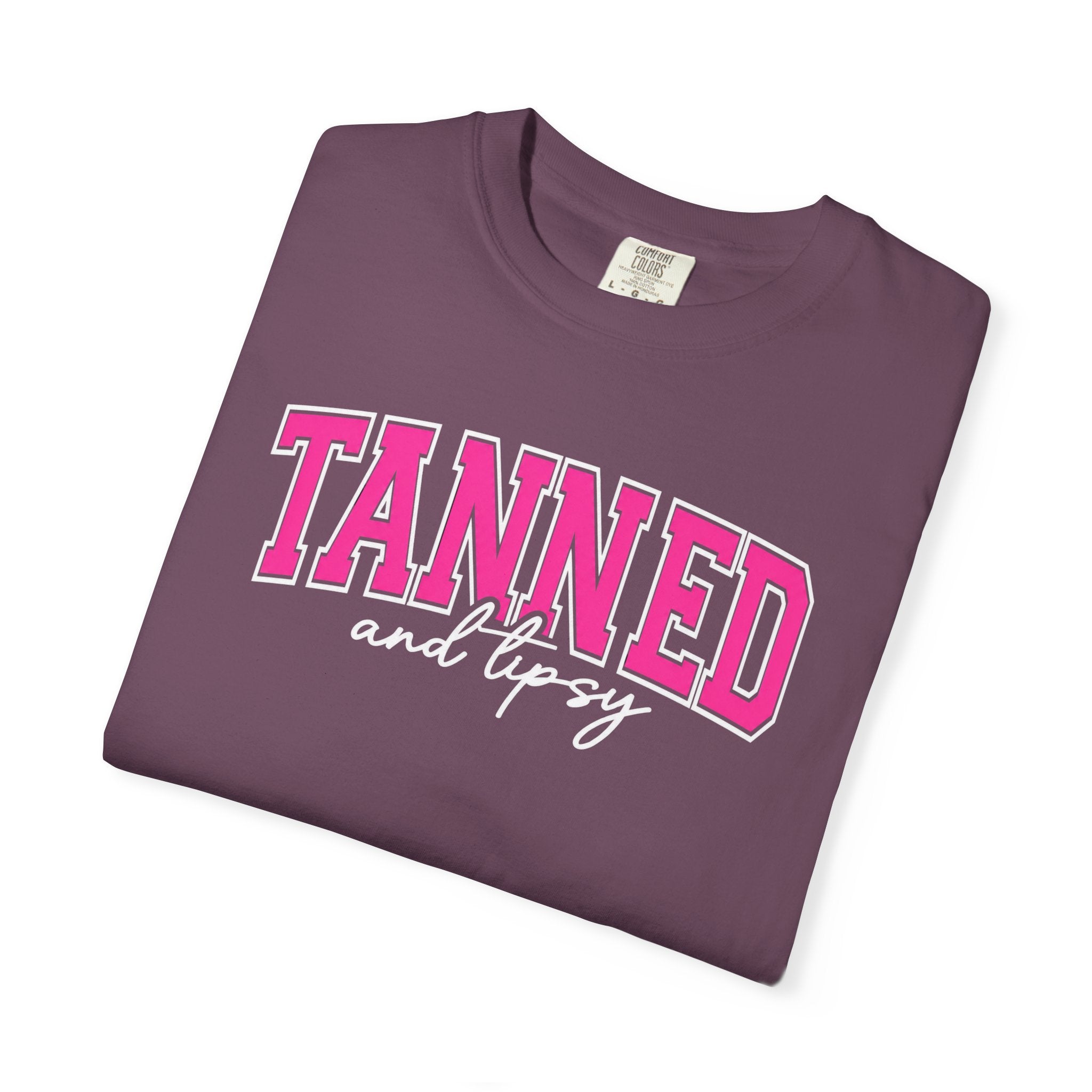 T-Shirt — "TANNED" Pink Arch Graphic Tee