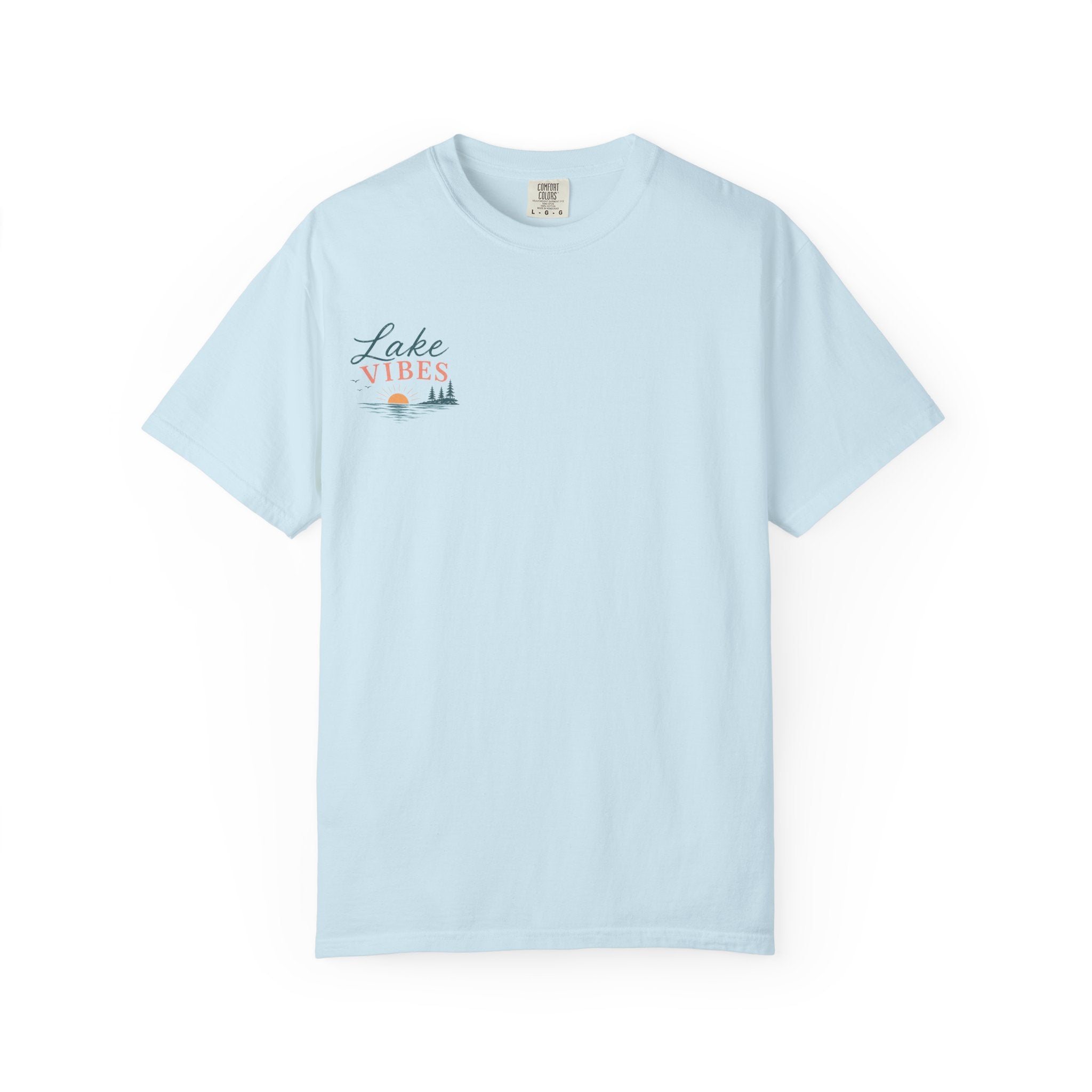 Lake Vibes T-Shirt — Scenic Sunset Dock Graphic Tee