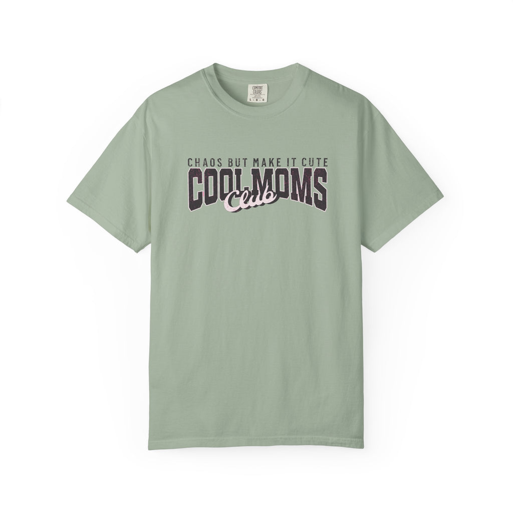 Cool Moms Club T-Shirt — "Chaos But Make It Cute" Casual Graphic Tee