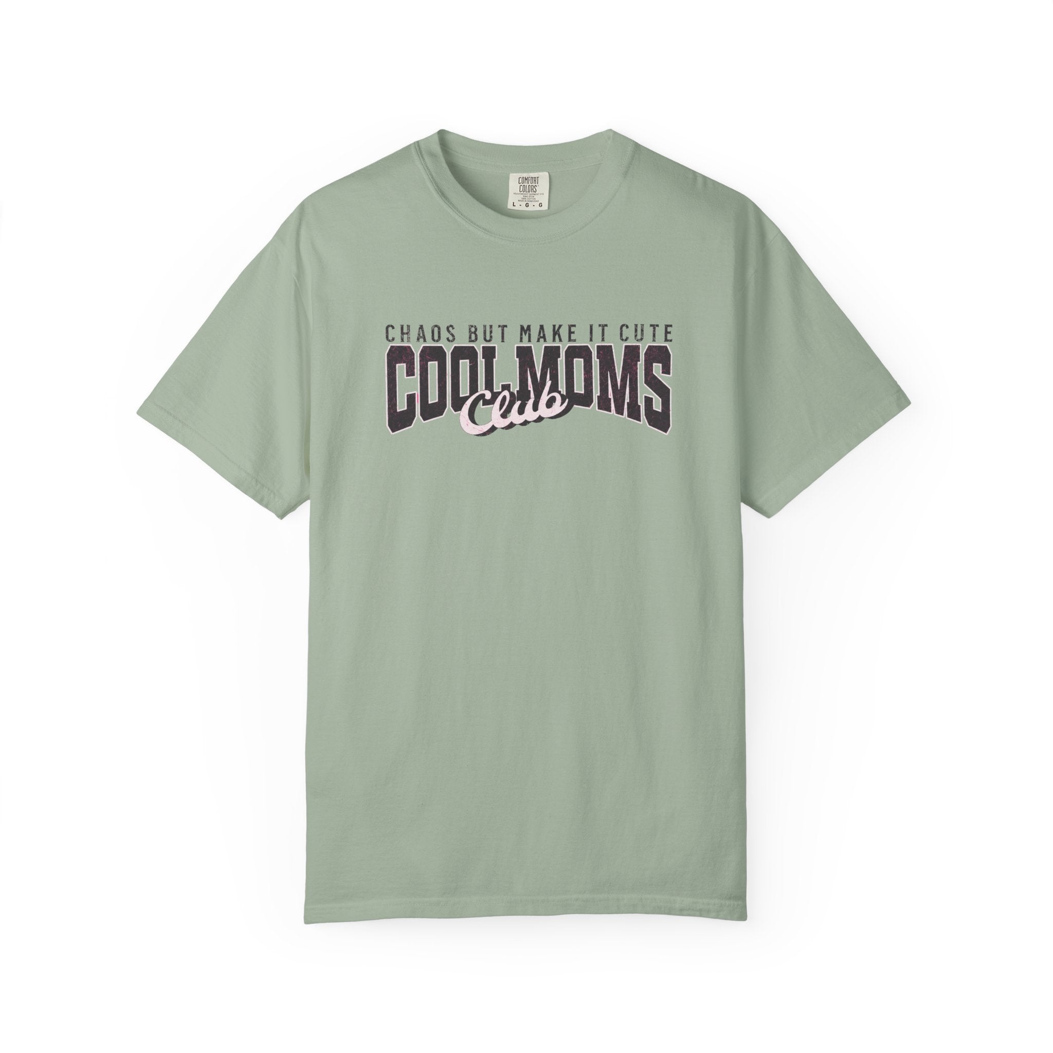 Cool Moms Club T-Shirt — "Chaos But Make It Cute" Casual Graphic Tee