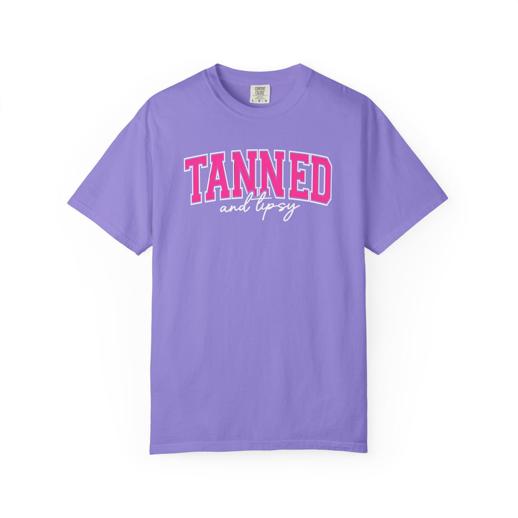 T-Shirt — "TANNED" Pink Arch Graphic Tee
