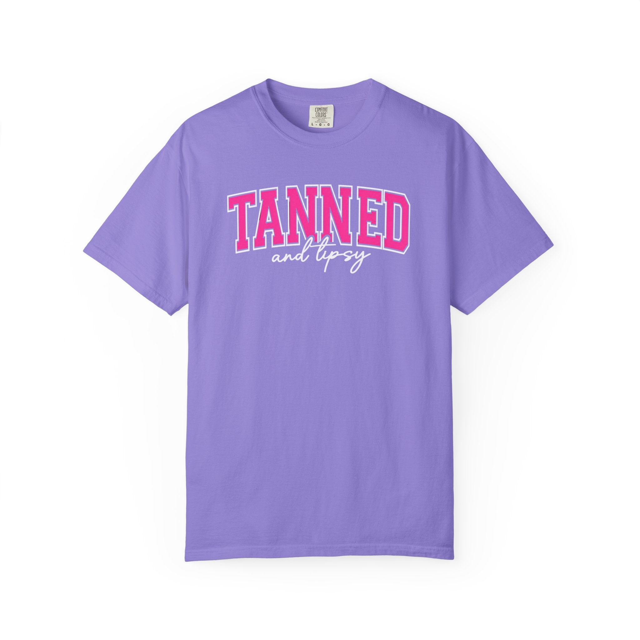 T-Shirt — "TANNED" Pink Arch Graphic Tee