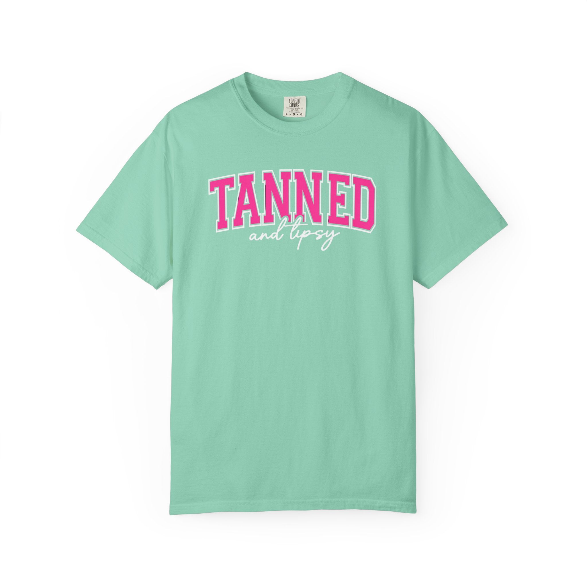 T-Shirt — "TANNED" Pink Arch Graphic Tee