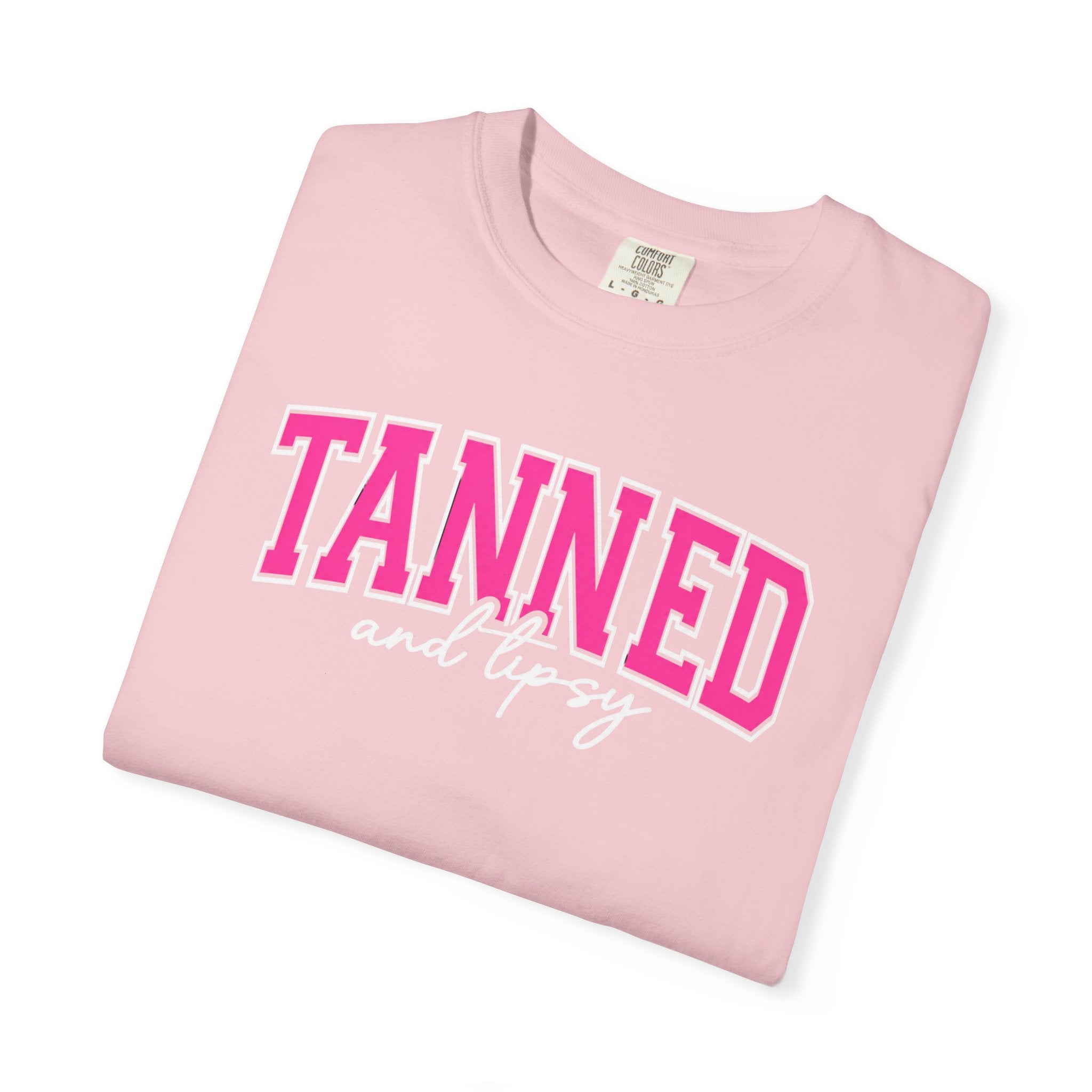 T-Shirt — "TANNED" Pink Arch Graphic Tee