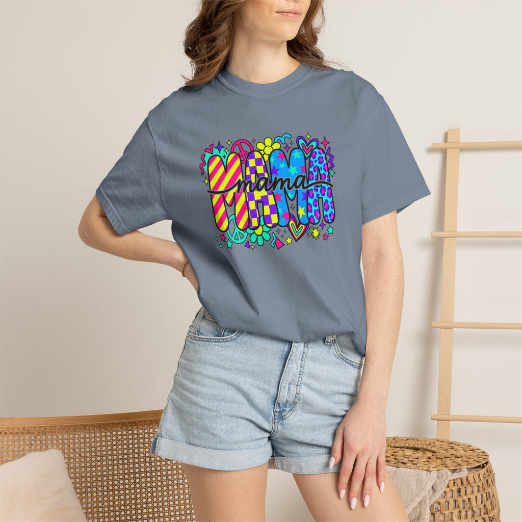 Mama Pop Art T-Shirt — Colorful Retro Mom Graphic Tee