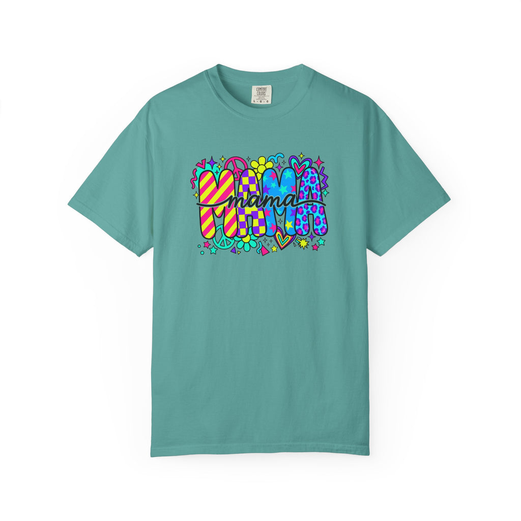 Mama Pop Art T-Shirt — Colorful Retro Mom Graphic Tee