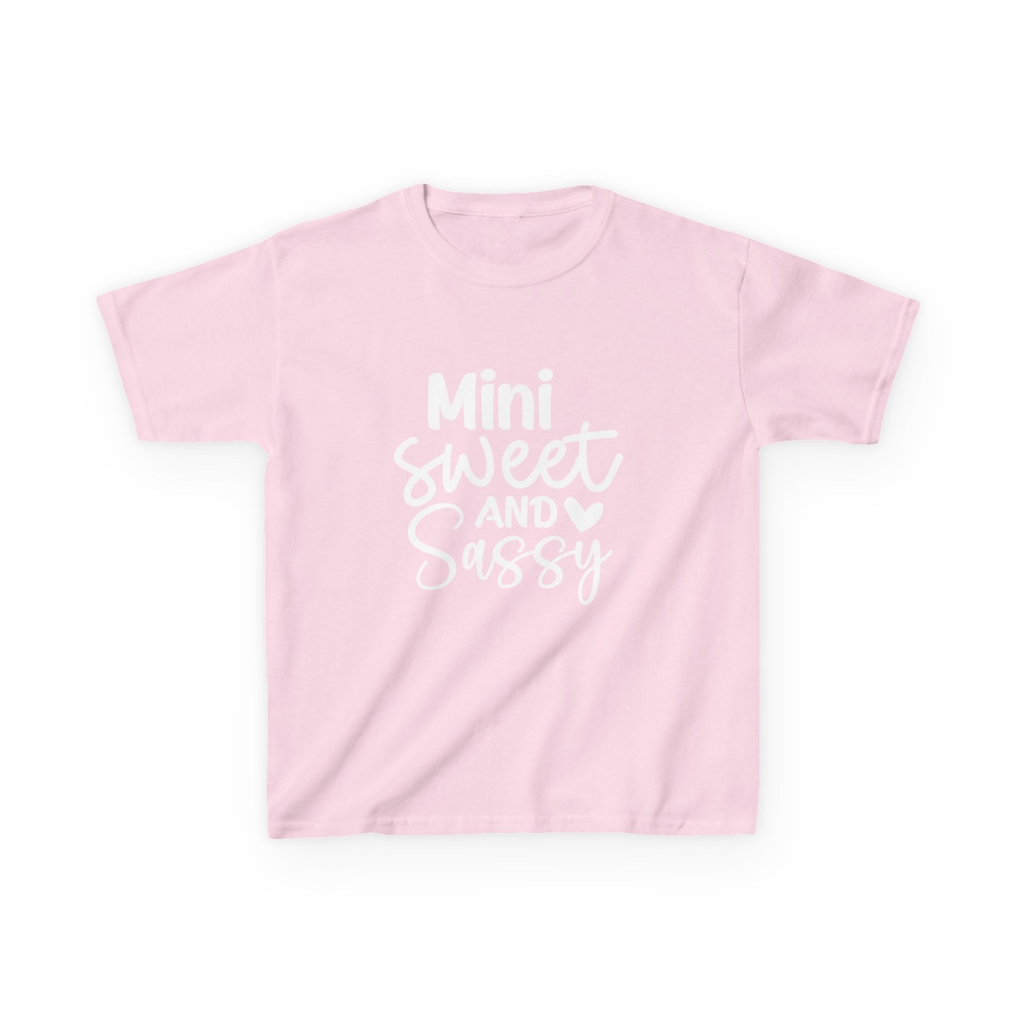 Kids T-Shirt — "Mini Sweet and Sassy" Cute Graphic Tee for Toddlers & Little Girls