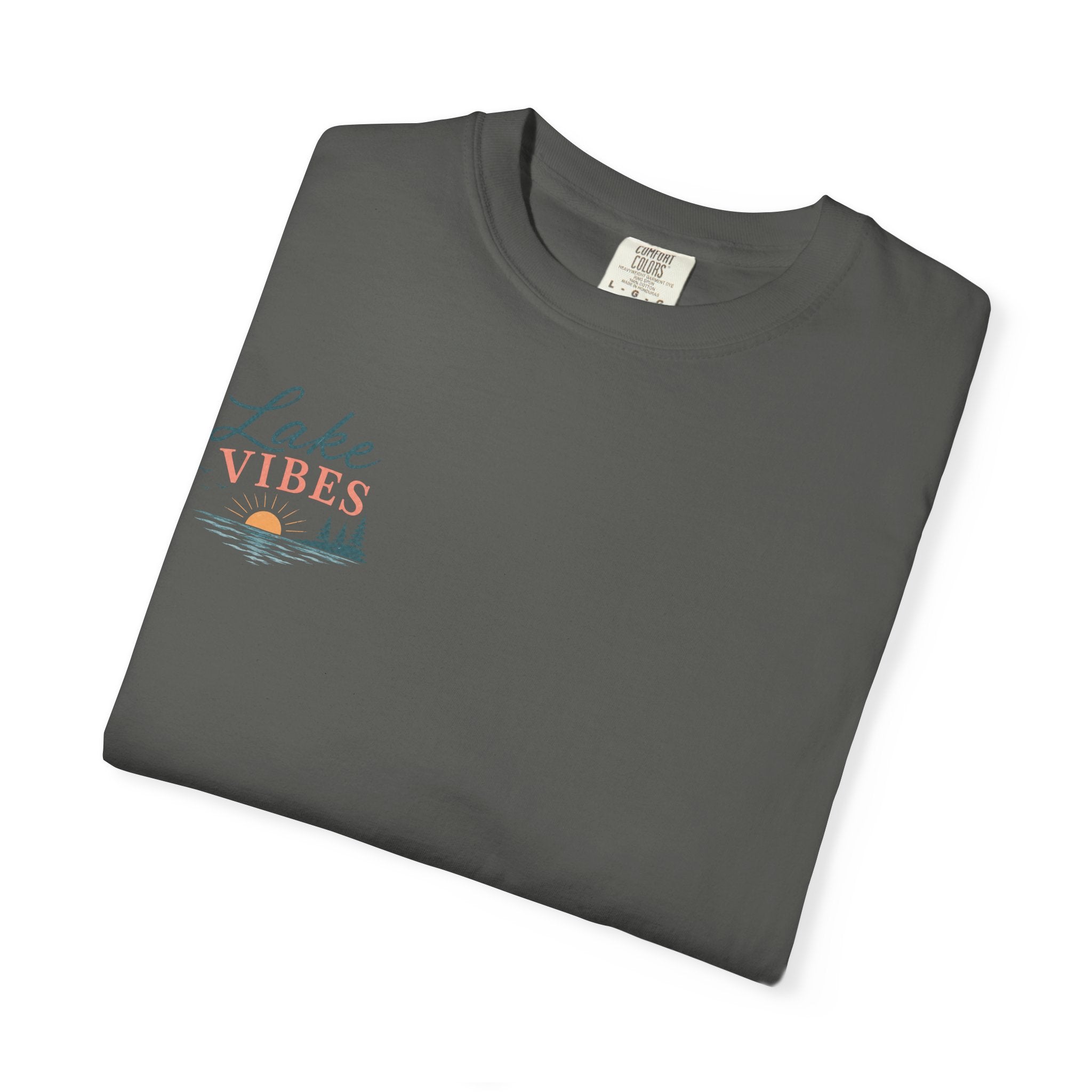 Lake Vibes T-Shirt — Scenic Sunset Dock Graphic Tee