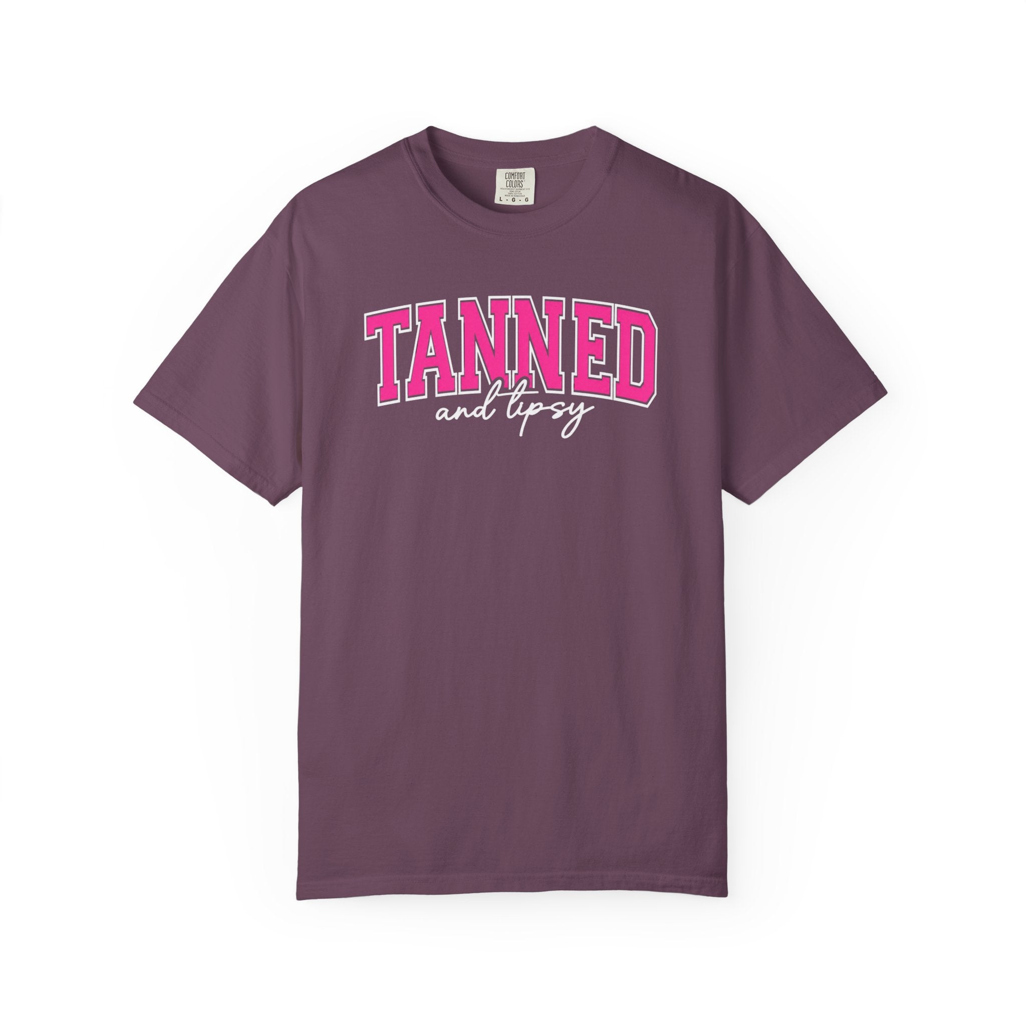 T-Shirt — "TANNED" Pink Arch Graphic Tee