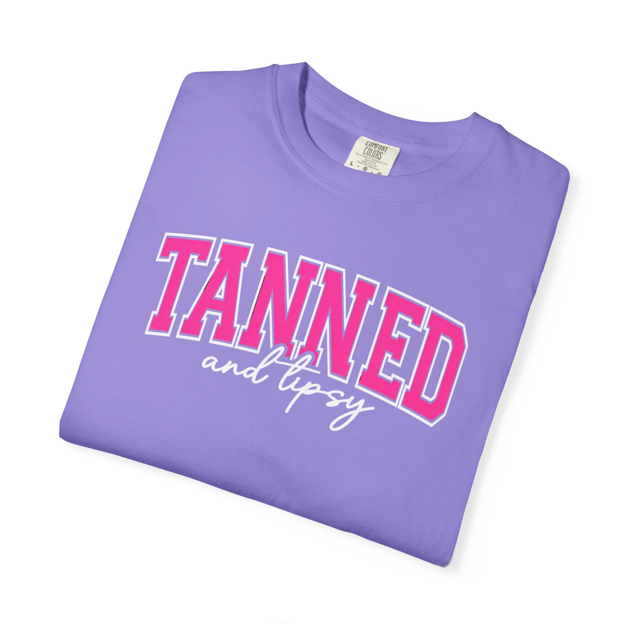 T-Shirt — "TANNED" Pink Arch Graphic Tee