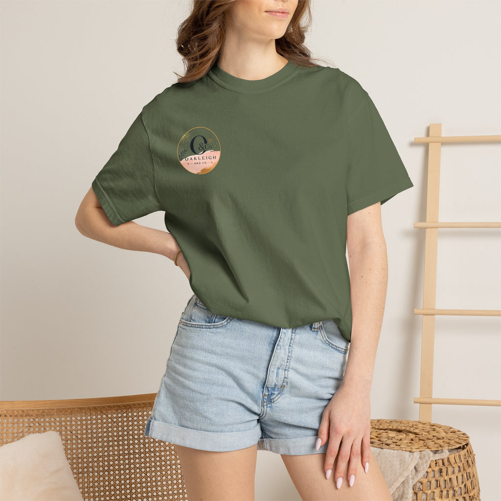 Oakleigh & Co. Branded T‑Shirt — Minimal Logo Chest & Back Paintbrush Design