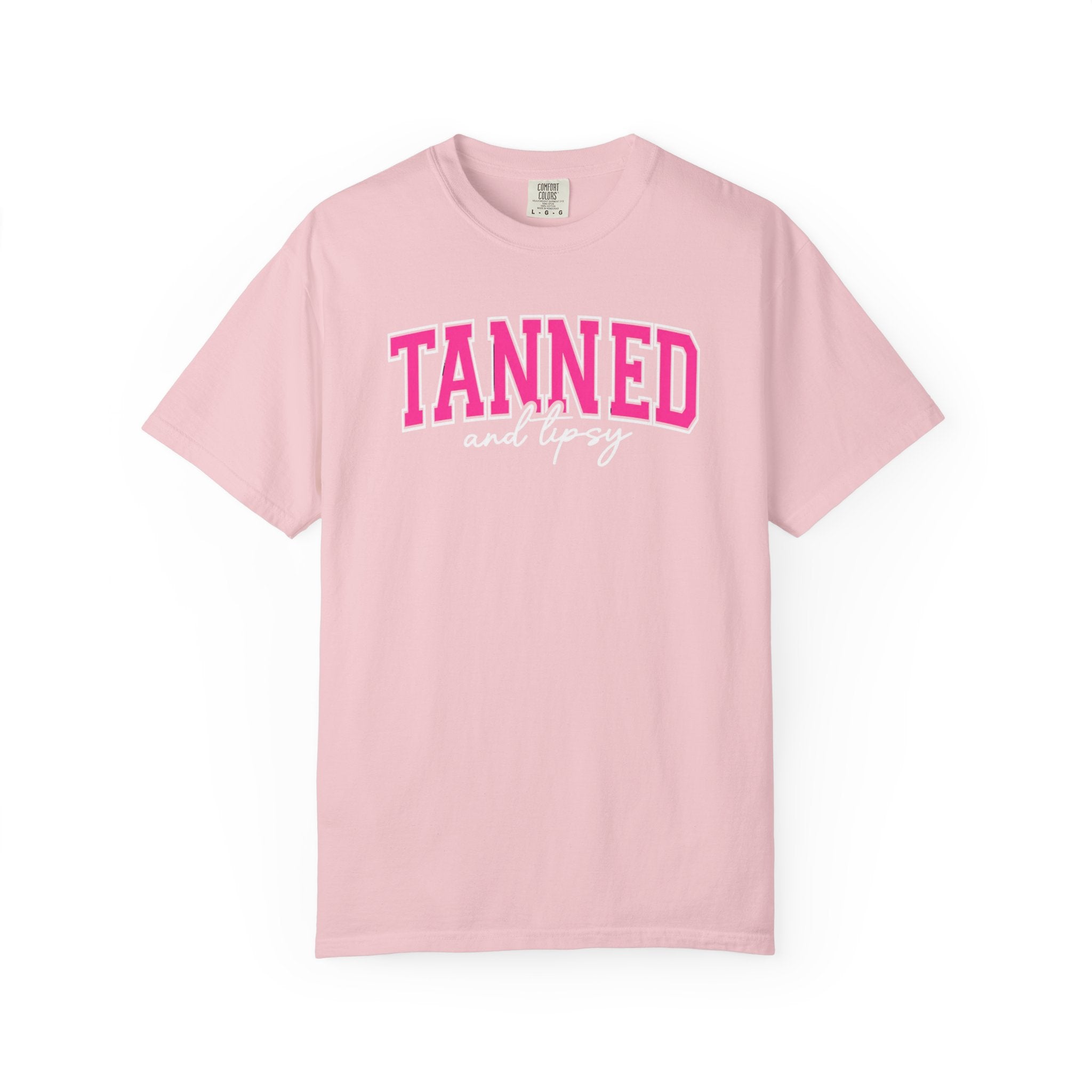 T-Shirt — "TANNED" Pink Arch Graphic Tee