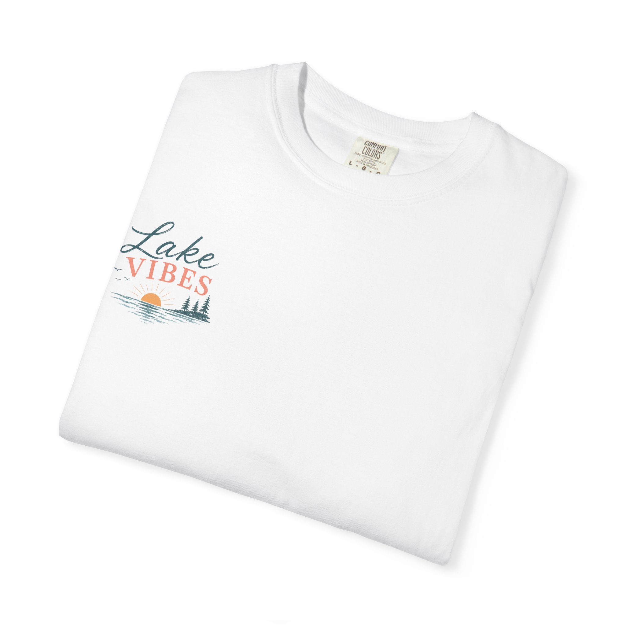 Lake Vibes T-Shirt — Scenic Sunset Dock Graphic Tee