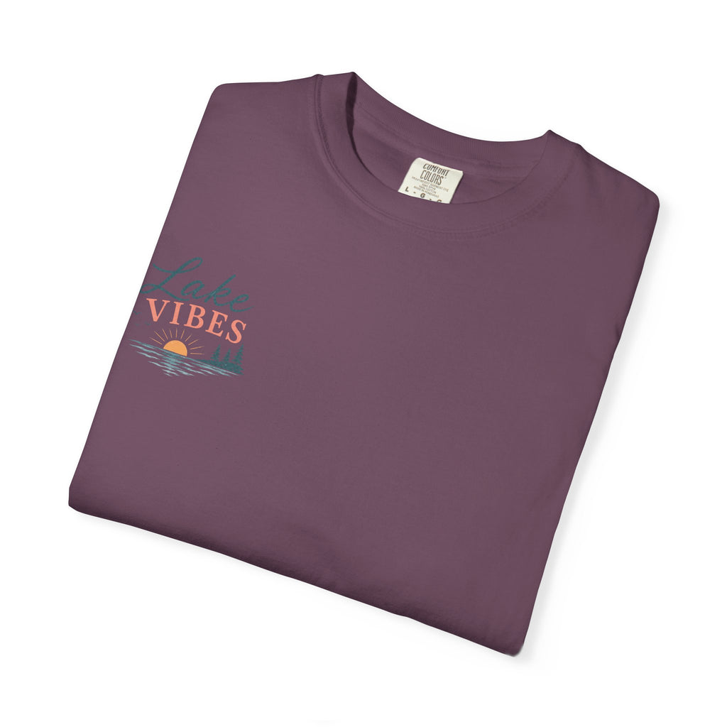 Lake Vibes T-Shirt — Scenic Sunset Dock Graphic Tee
