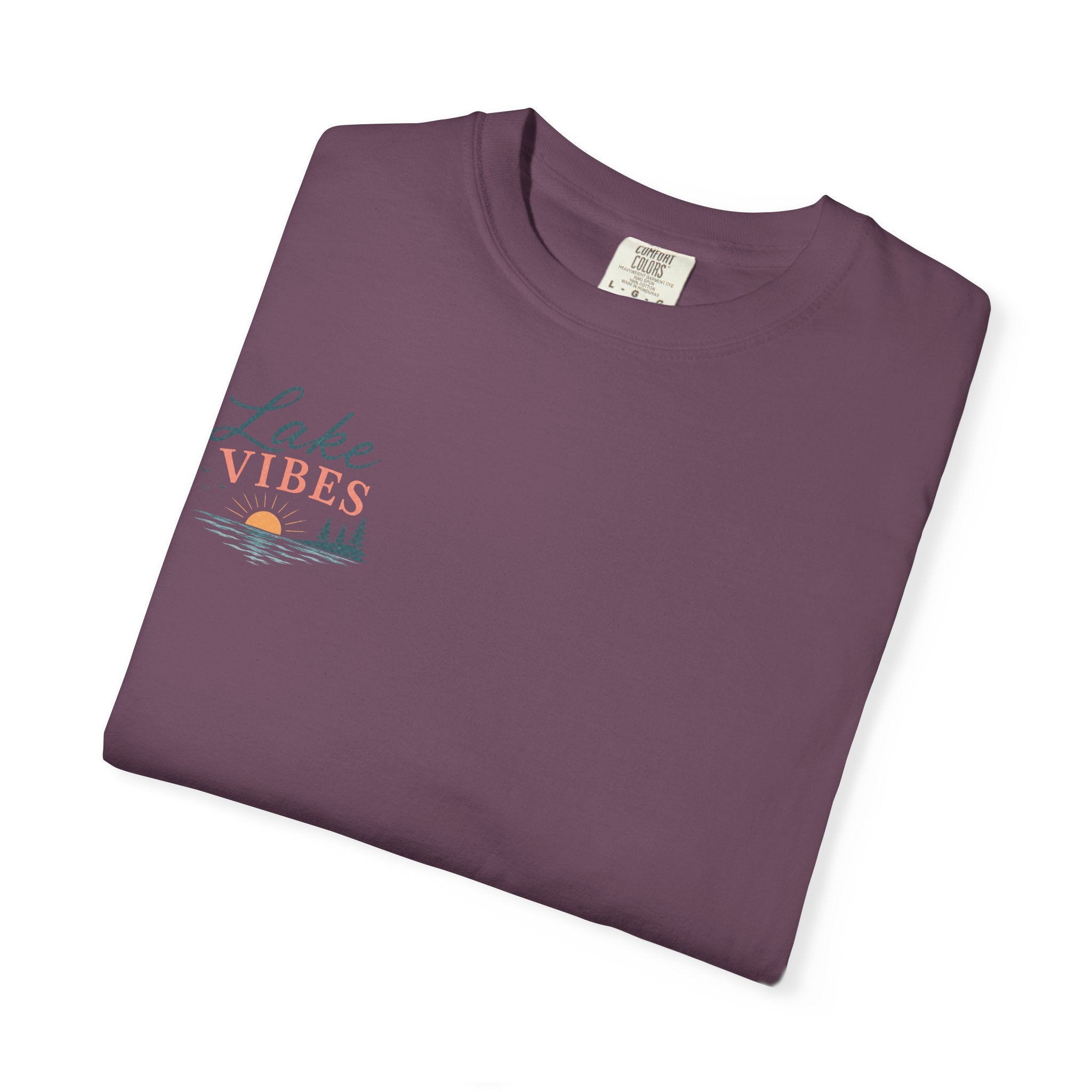 Lake Vibes T-Shirt — Scenic Sunset Dock Graphic Tee