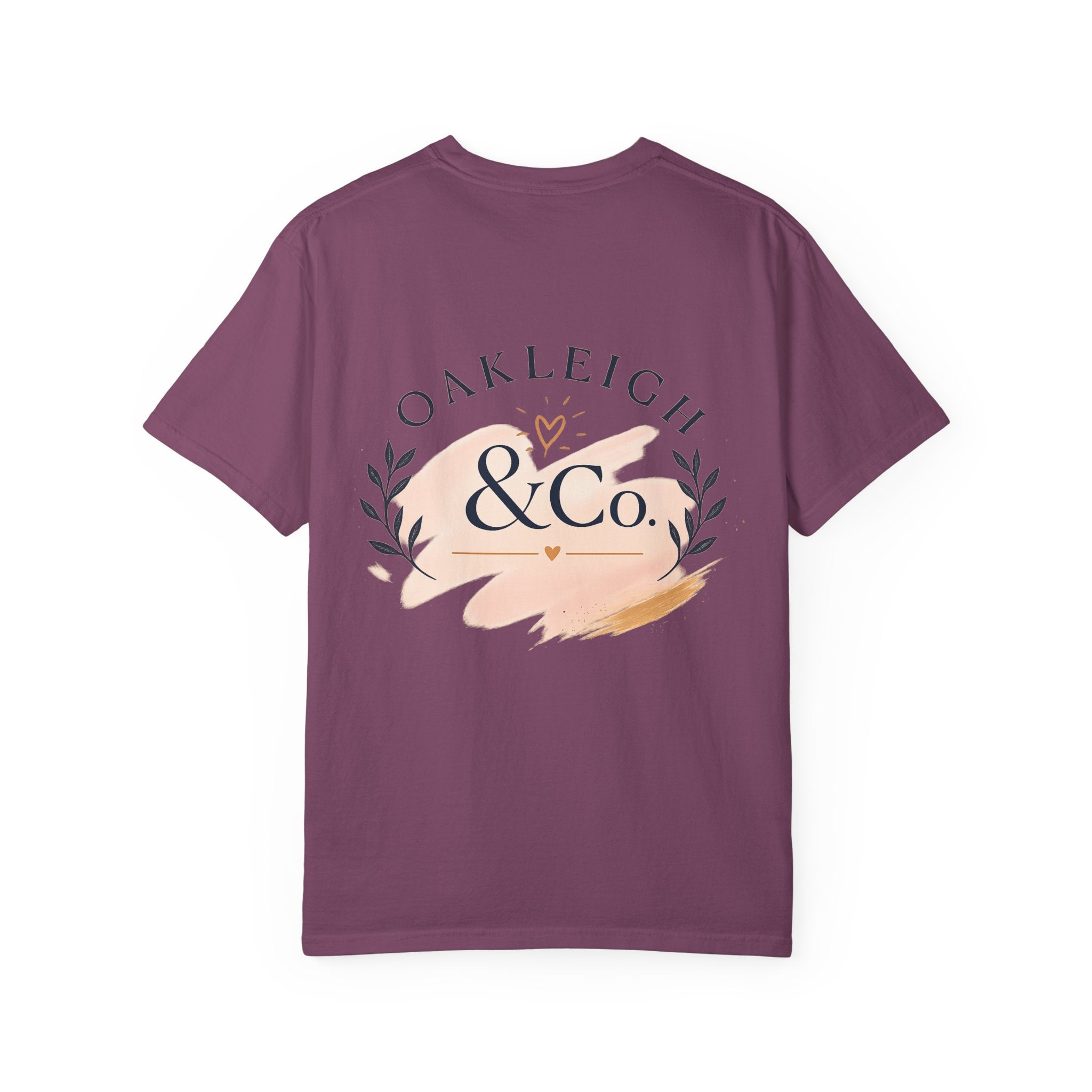 Oakleigh & Co. Branded T‑Shirt — Minimal Logo Chest & Back Paintbrush Design