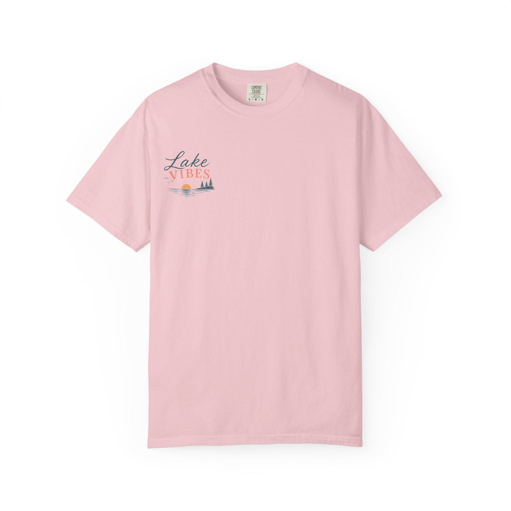 Lake Vibes T-Shirt — Scenic Sunset Dock Graphic Tee