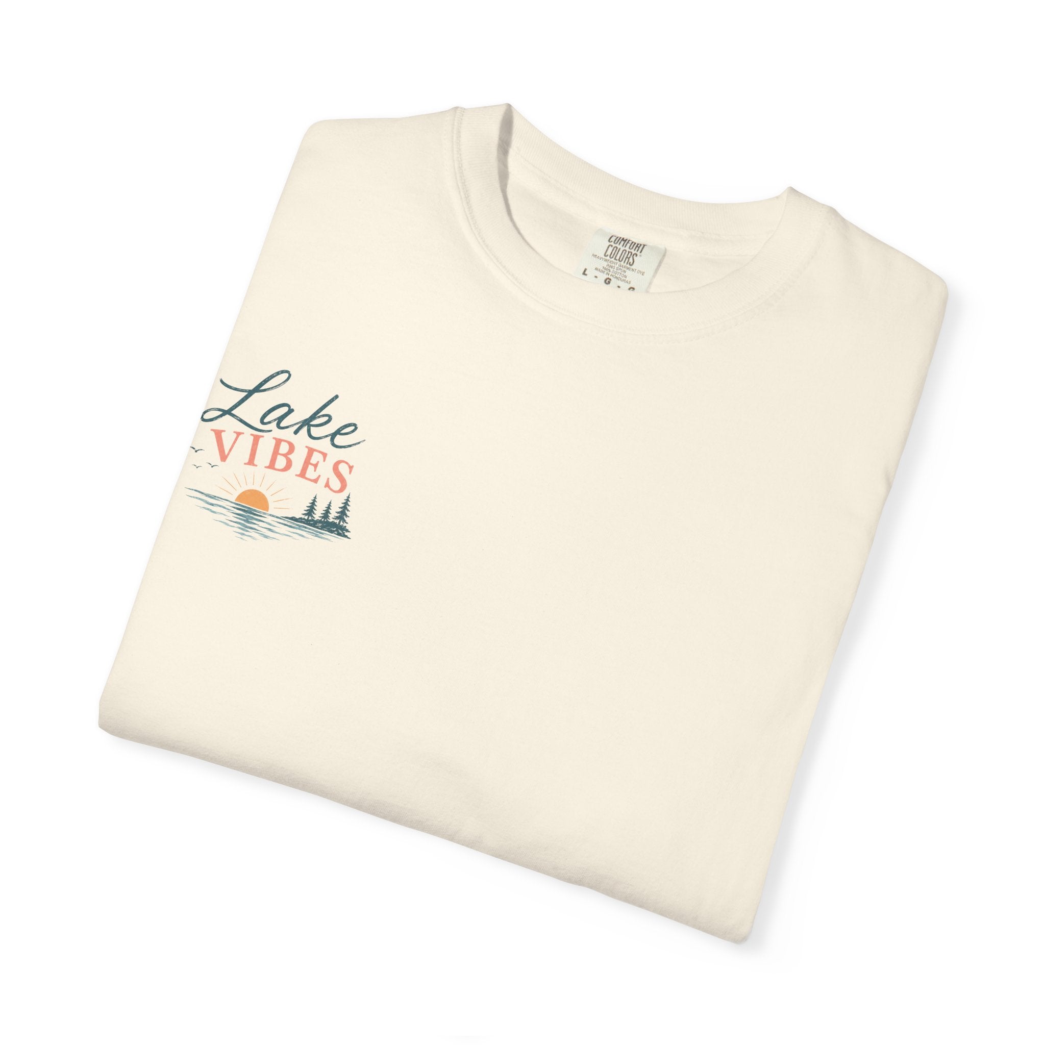 Lake Vibes T-Shirt — Scenic Sunset Dock Graphic Tee