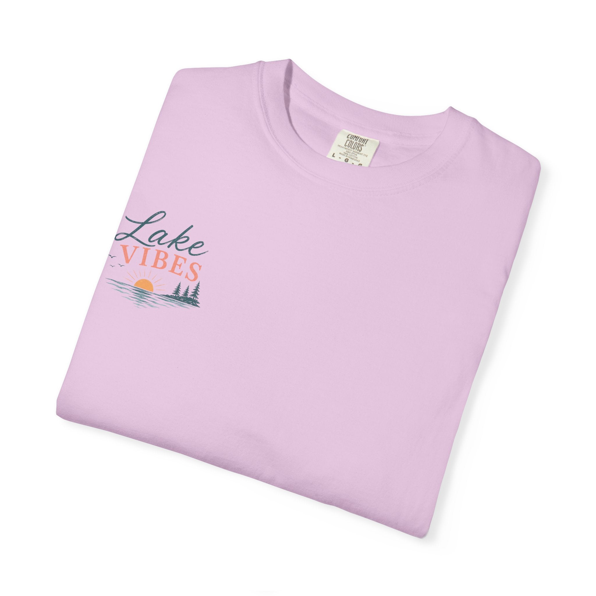 Lake Vibes T-Shirt — Scenic Sunset Dock Graphic Tee