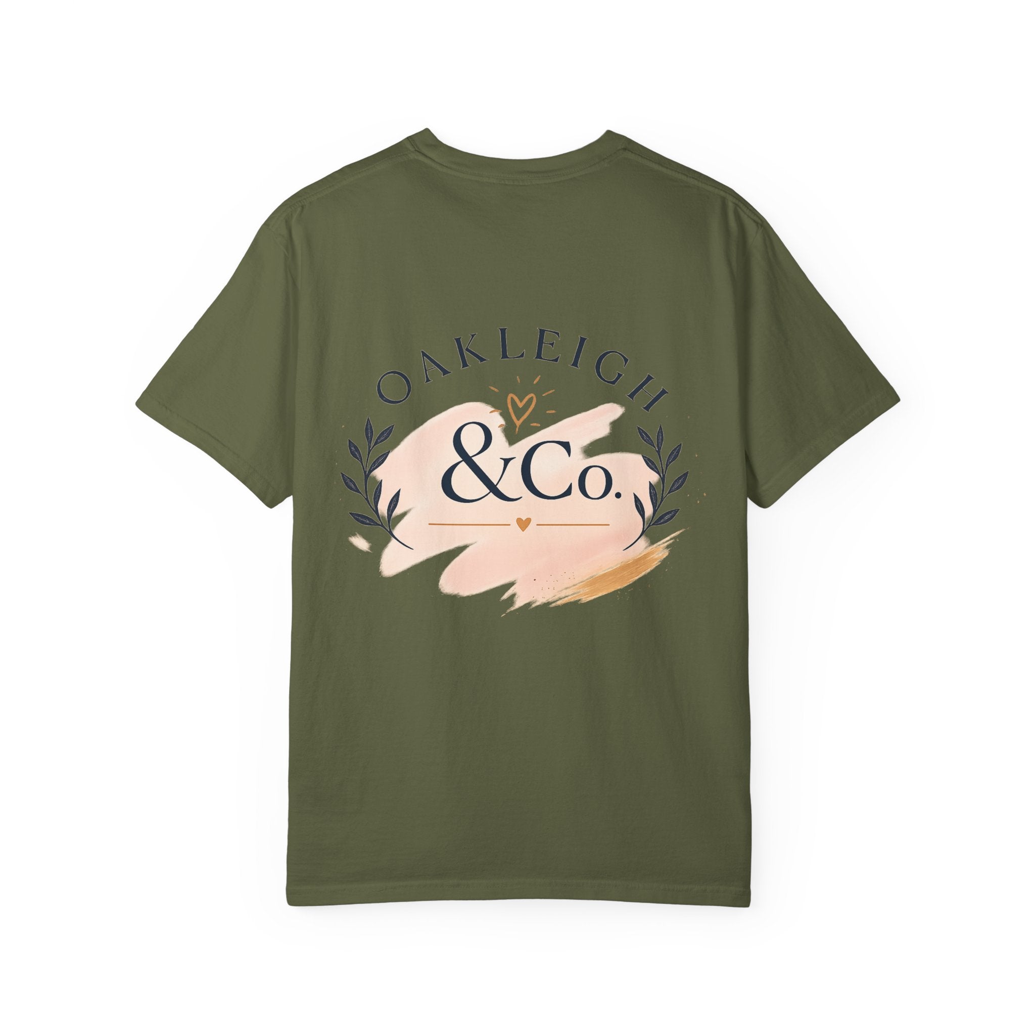 Oakleigh & Co. Branded T‑Shirt — Minimal Logo Chest & Back Paintbrush Design