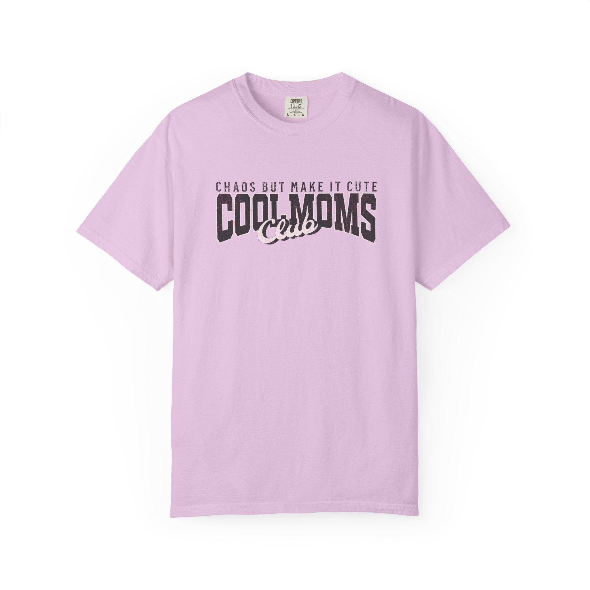 Cool Moms Club T-Shirt — "Chaos But Make It Cute" Casual Graphic Tee