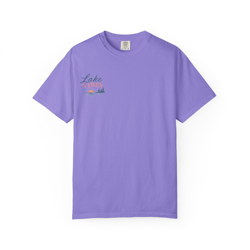 Lake Vibes T-Shirt — Scenic Sunset Dock Graphic Tee