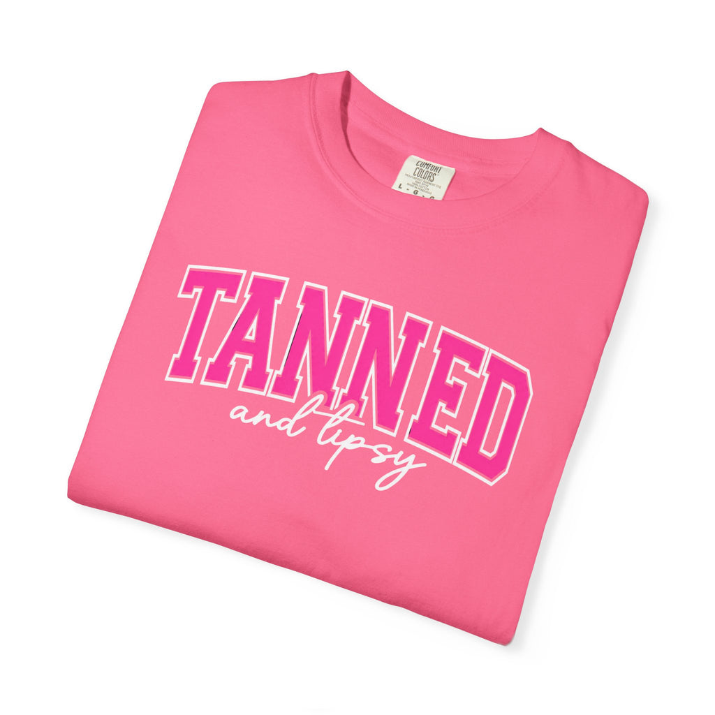 T-Shirt — "TANNED" Pink Arch Graphic Tee
