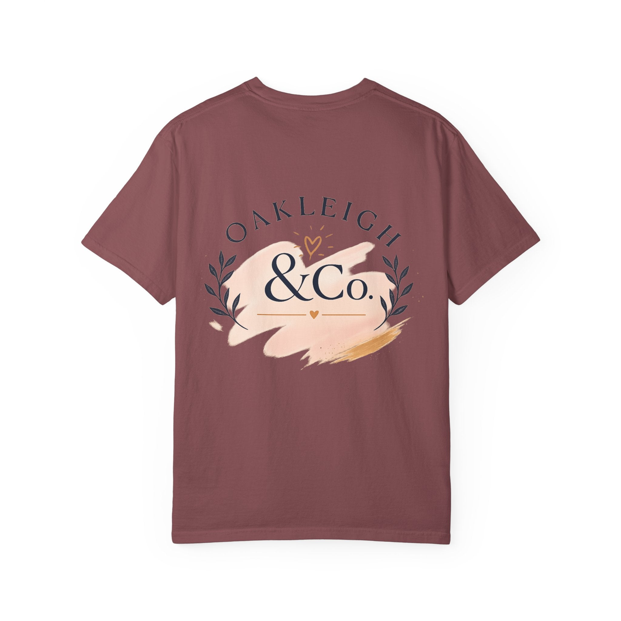 Oakleigh & Co. Branded T‑Shirt — Minimal Logo Chest & Back Paintbrush Design