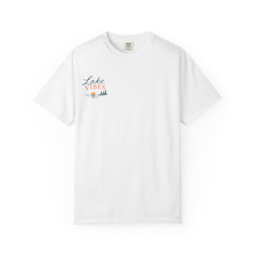 Lake Vibes T-Shirt — Scenic Sunset Dock Graphic Tee