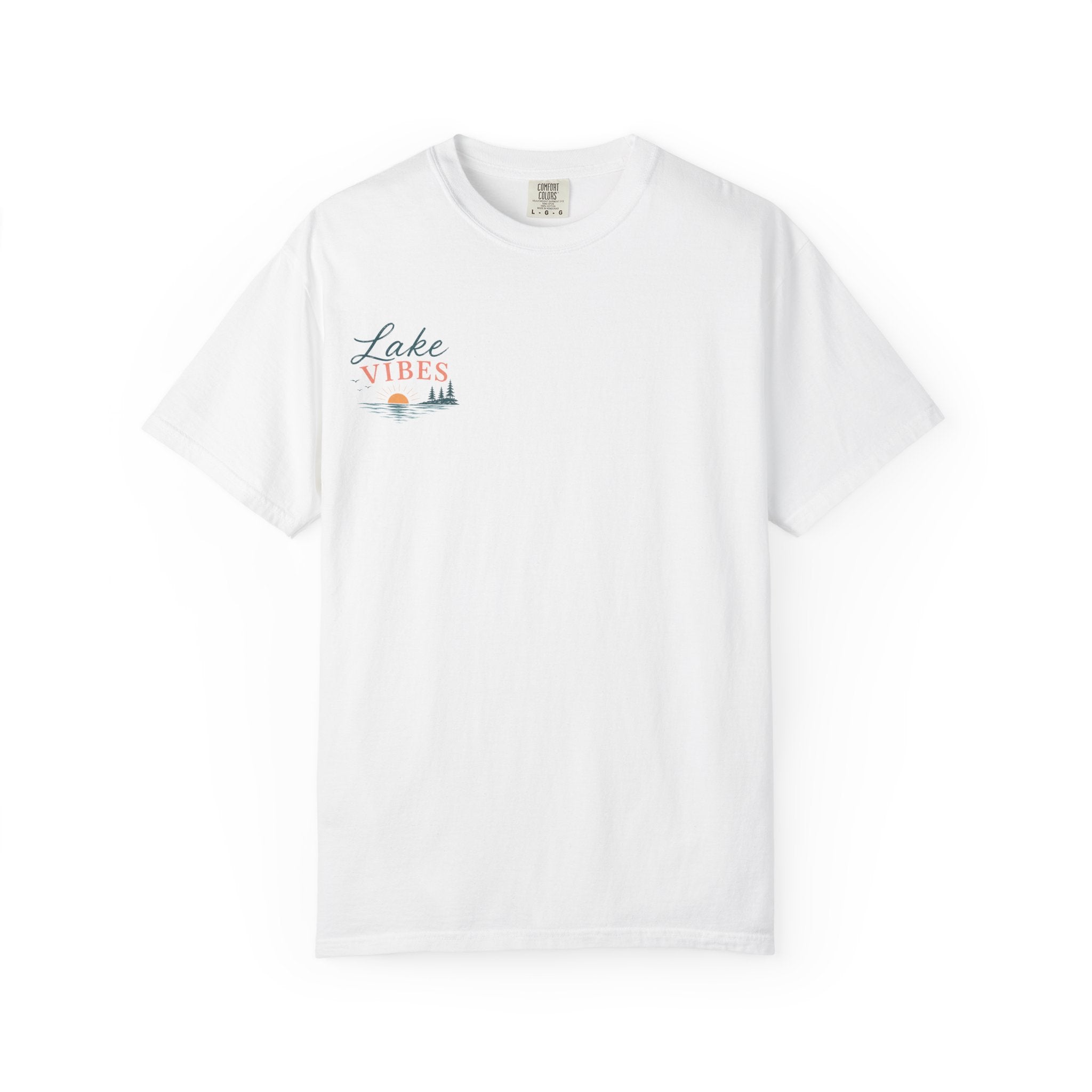 Lake Vibes T-Shirt — Scenic Sunset Dock Graphic Tee