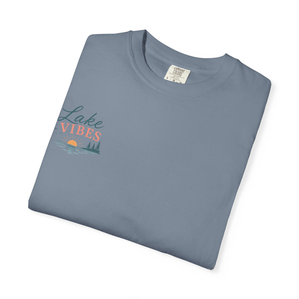 Lake Vibes T-Shirt — Scenic Sunset Dock Graphic Tee