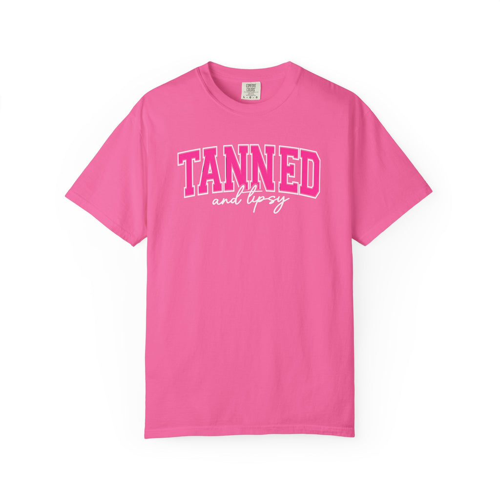 T-Shirt — "TANNED" Pink Arch Graphic Tee