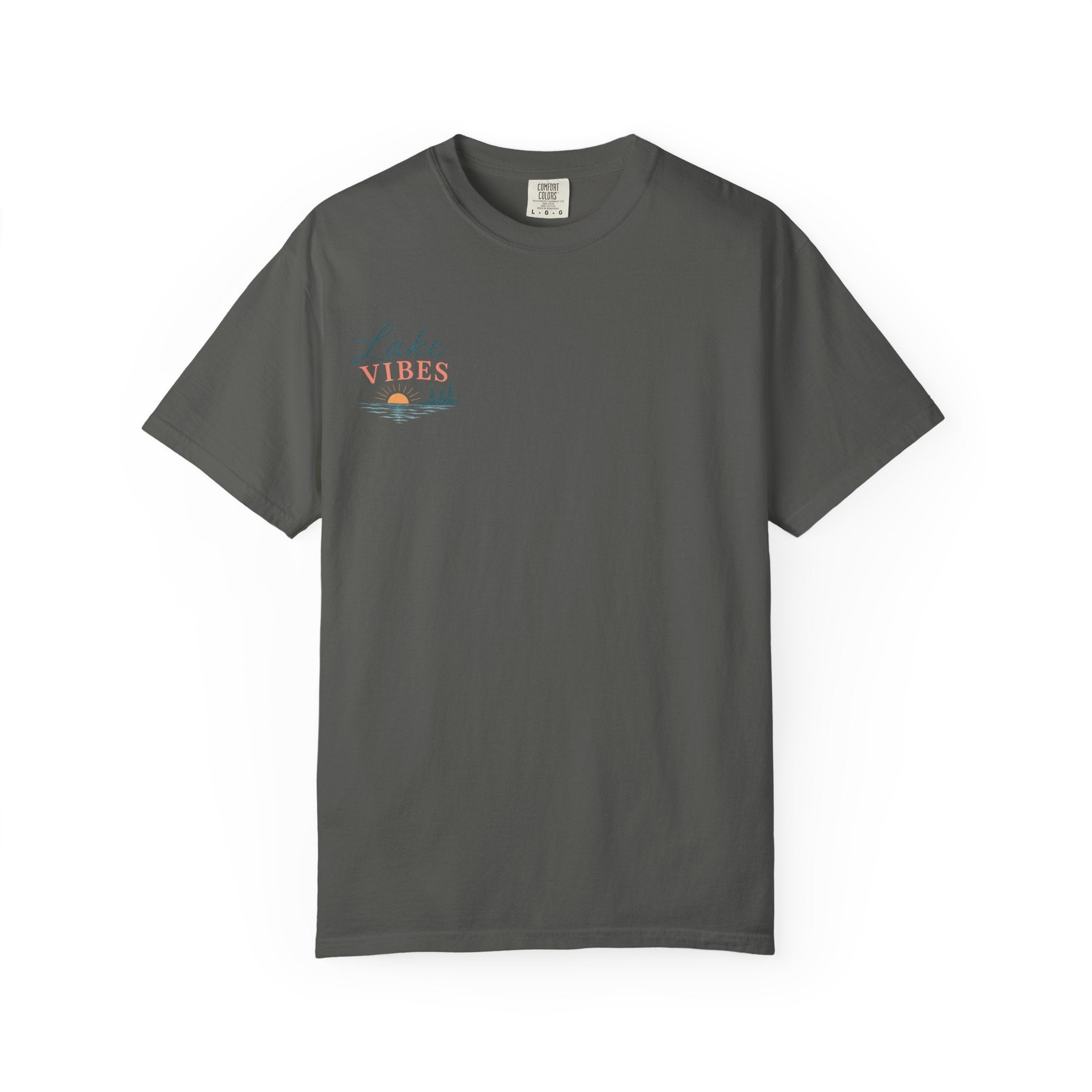 Lake Vibes T-Shirt — Scenic Sunset Dock Graphic Tee