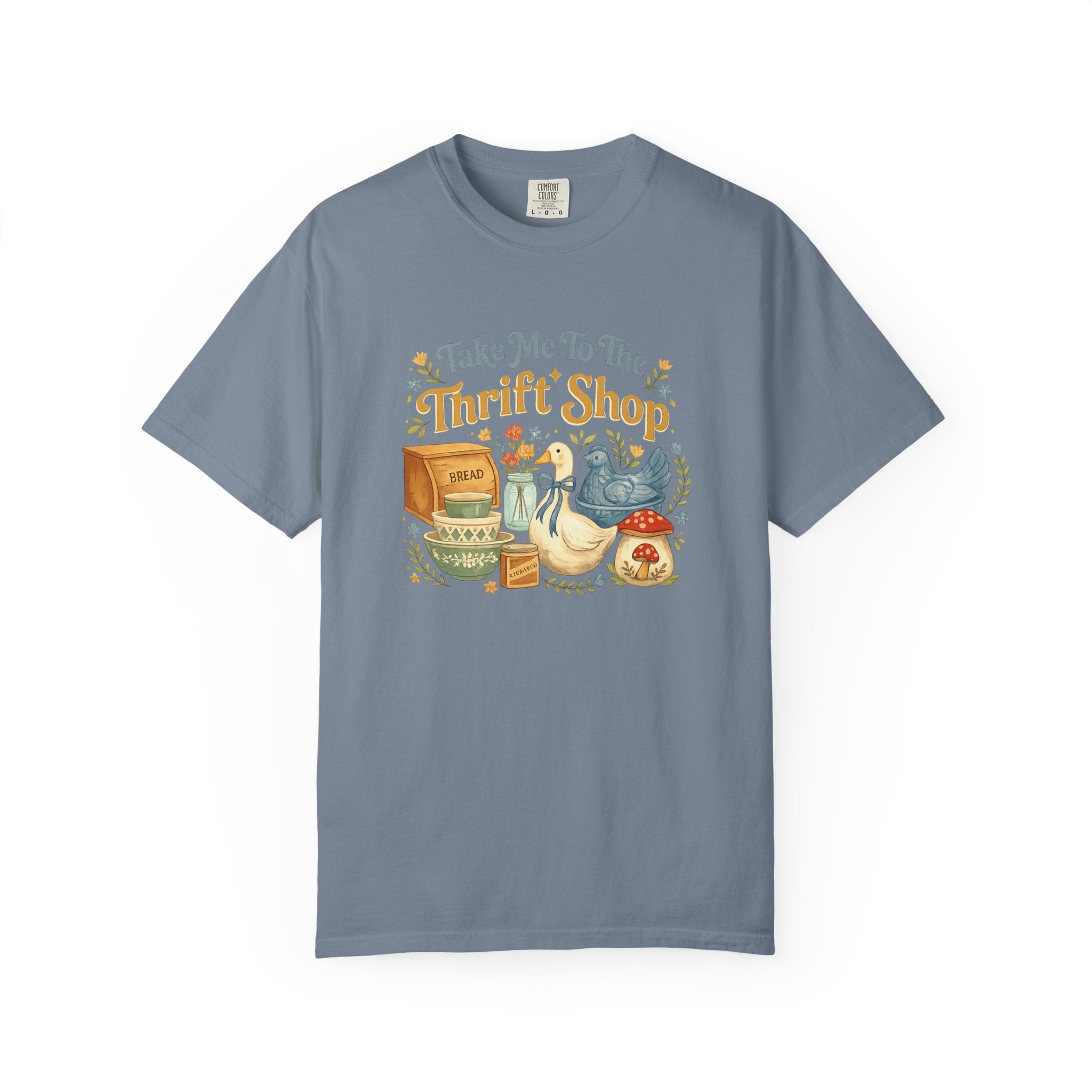 Thrift Shop Vintage Finds T-Shirt — "Take Me To The Thrift Shop" Retro Flea Market Tee