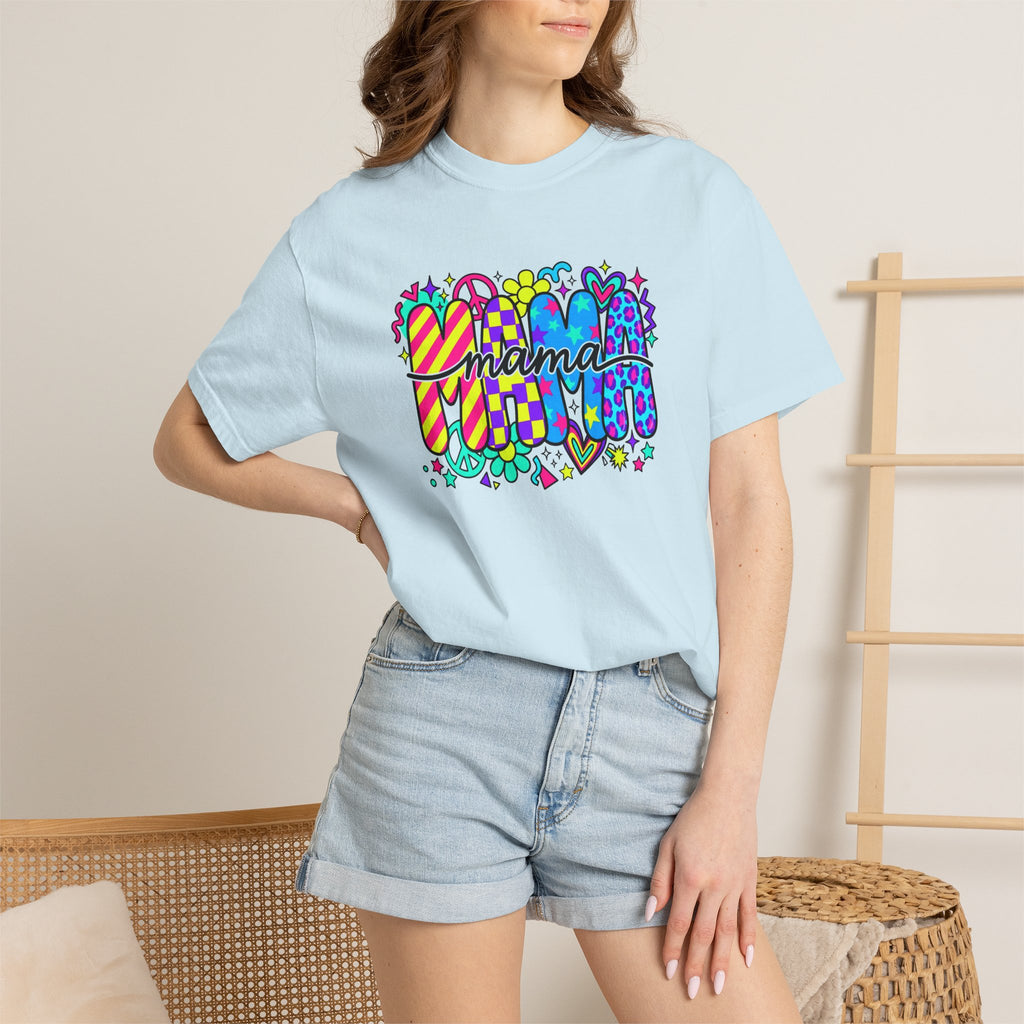 Mama Pop Art T-Shirt — Colorful Retro Mom Graphic Tee