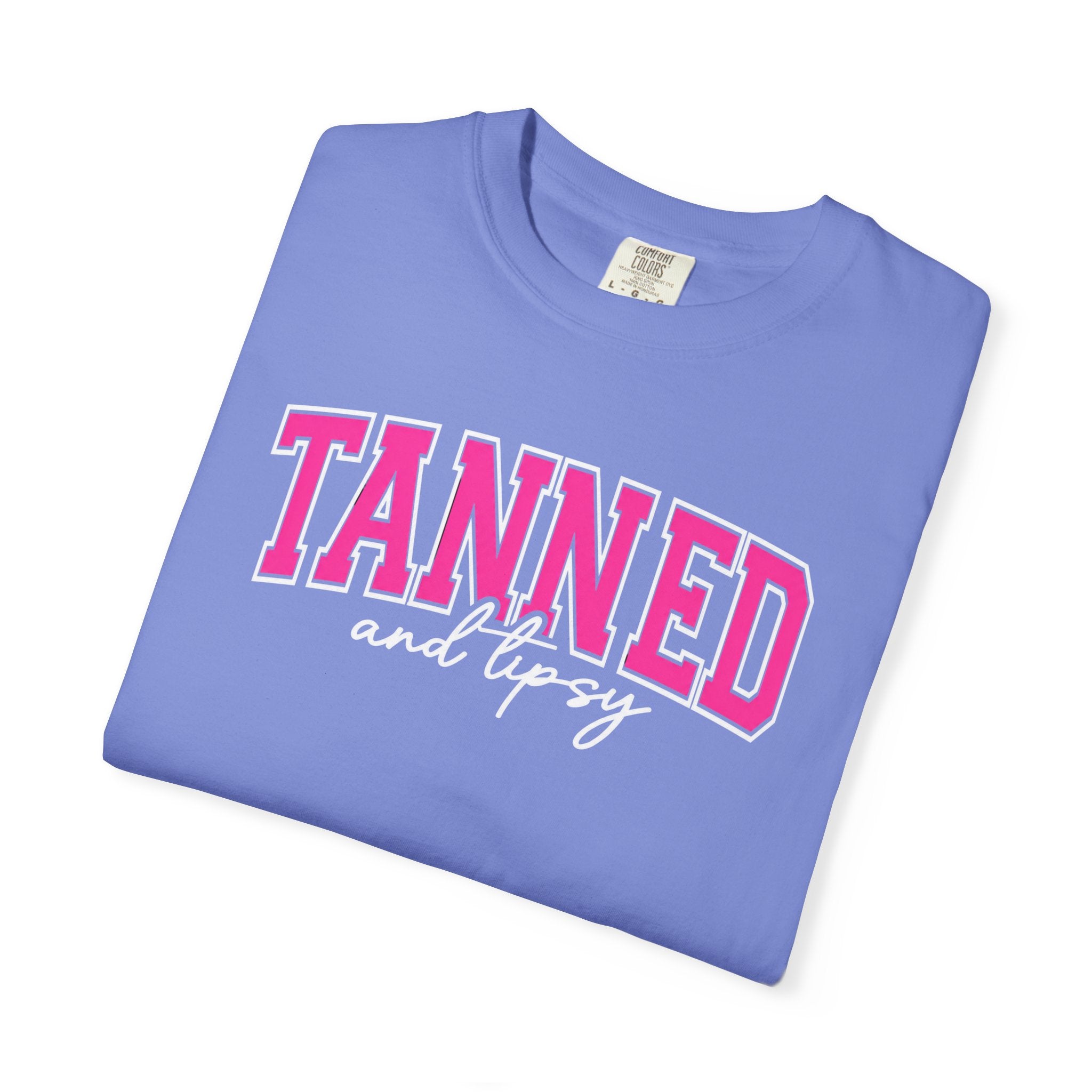 T-Shirt — "TANNED" Pink Arch Graphic Tee