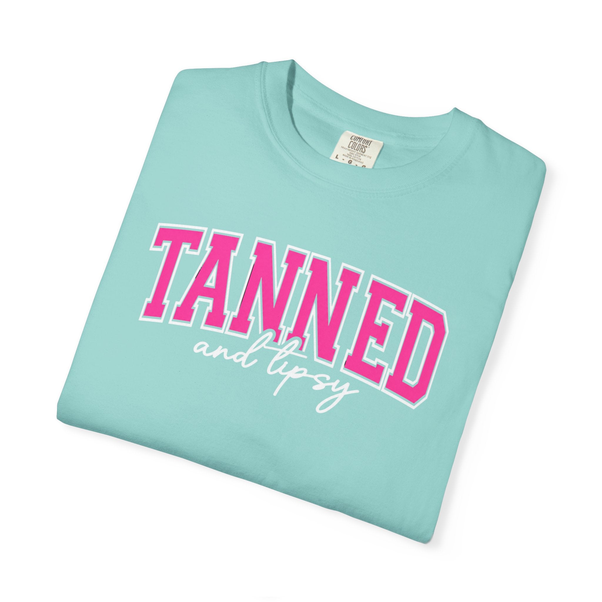 T-Shirt — "TANNED" Pink Arch Graphic Tee