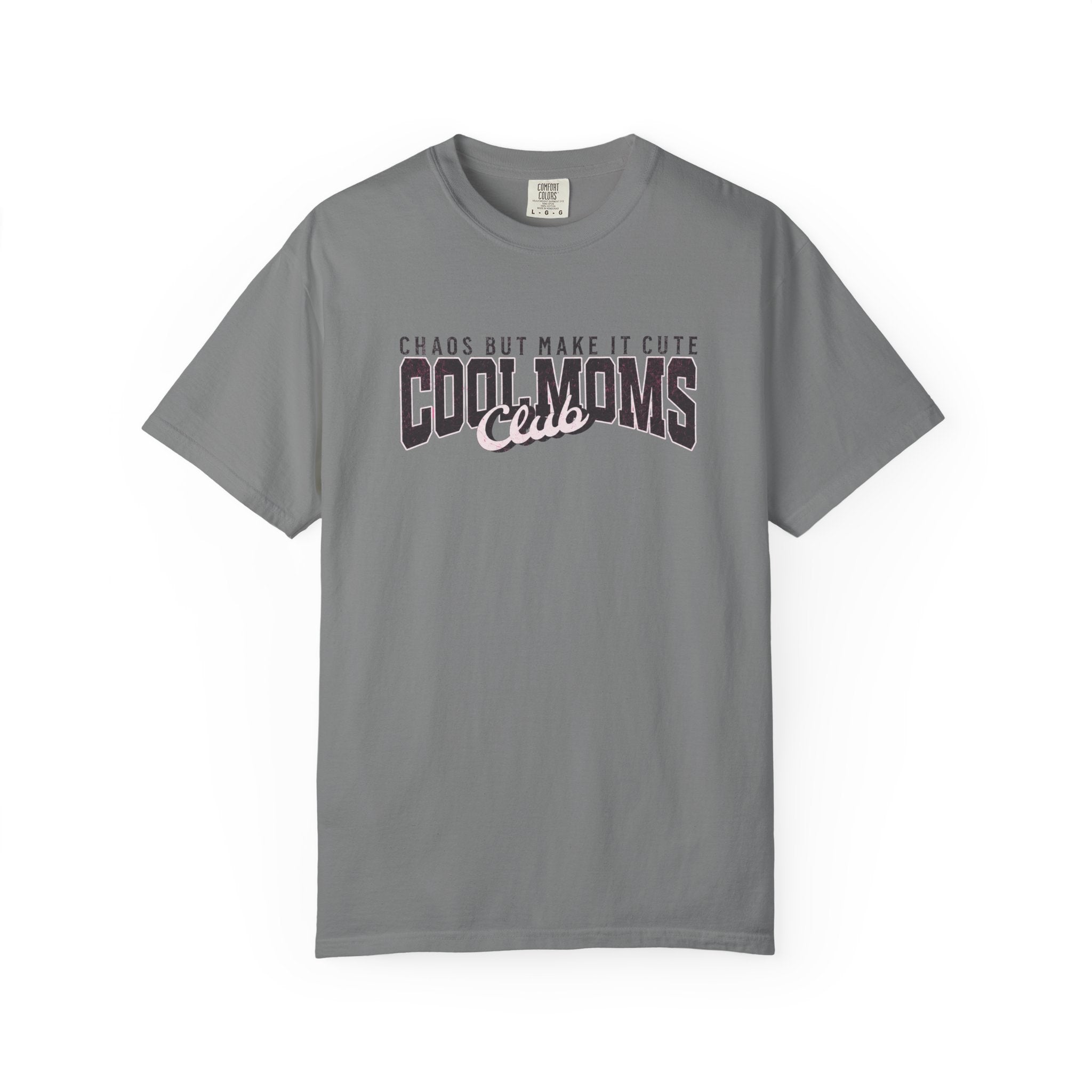 Cool Moms Club T-Shirt — "Chaos But Make It Cute" Casual Graphic Tee