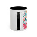 Coffee Mug — "Praying Mama, Raising Warriors" Floral Accent Mug