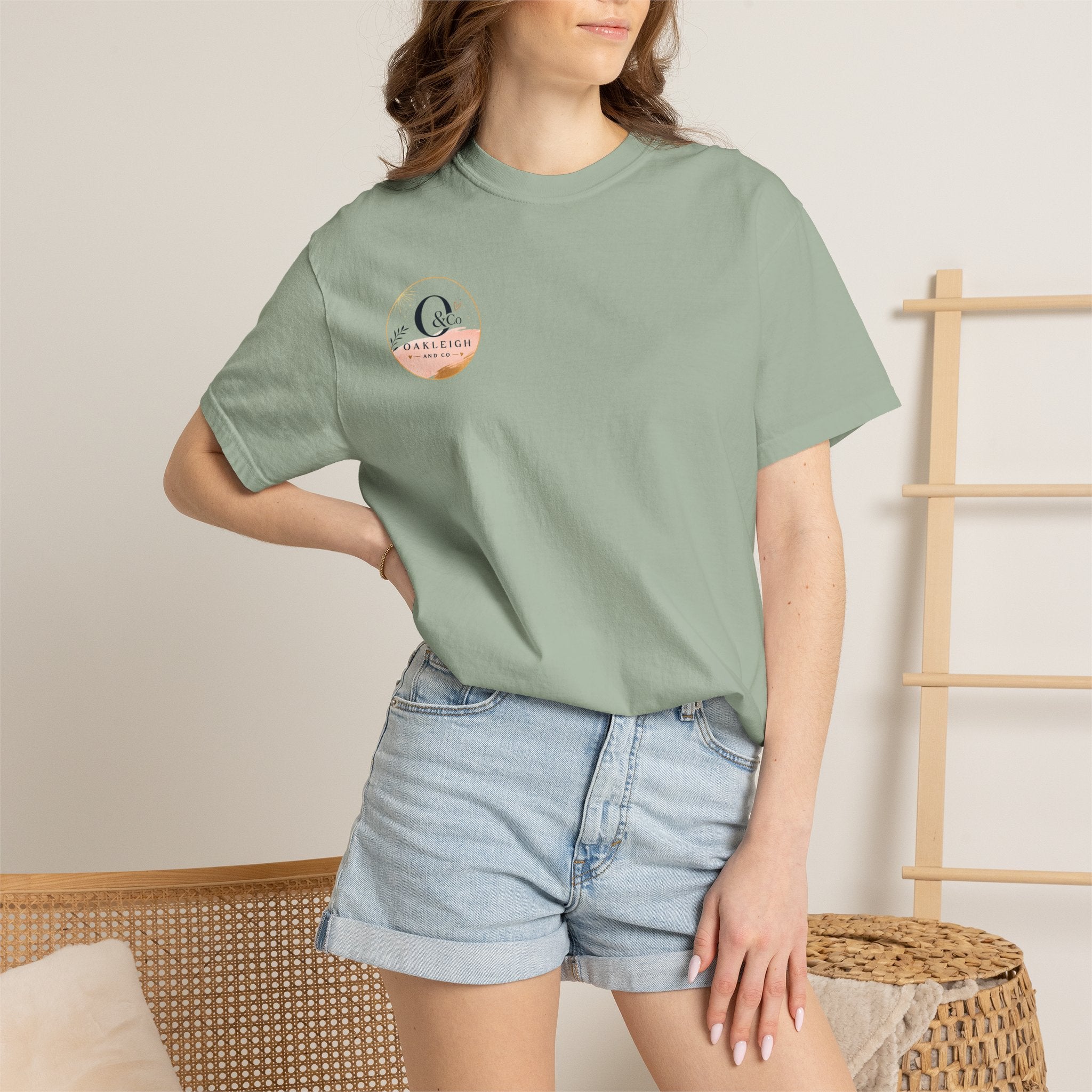 Oakleigh & Co. Branded T‑Shirt — Minimal Logo Chest & Back Paintbrush Design