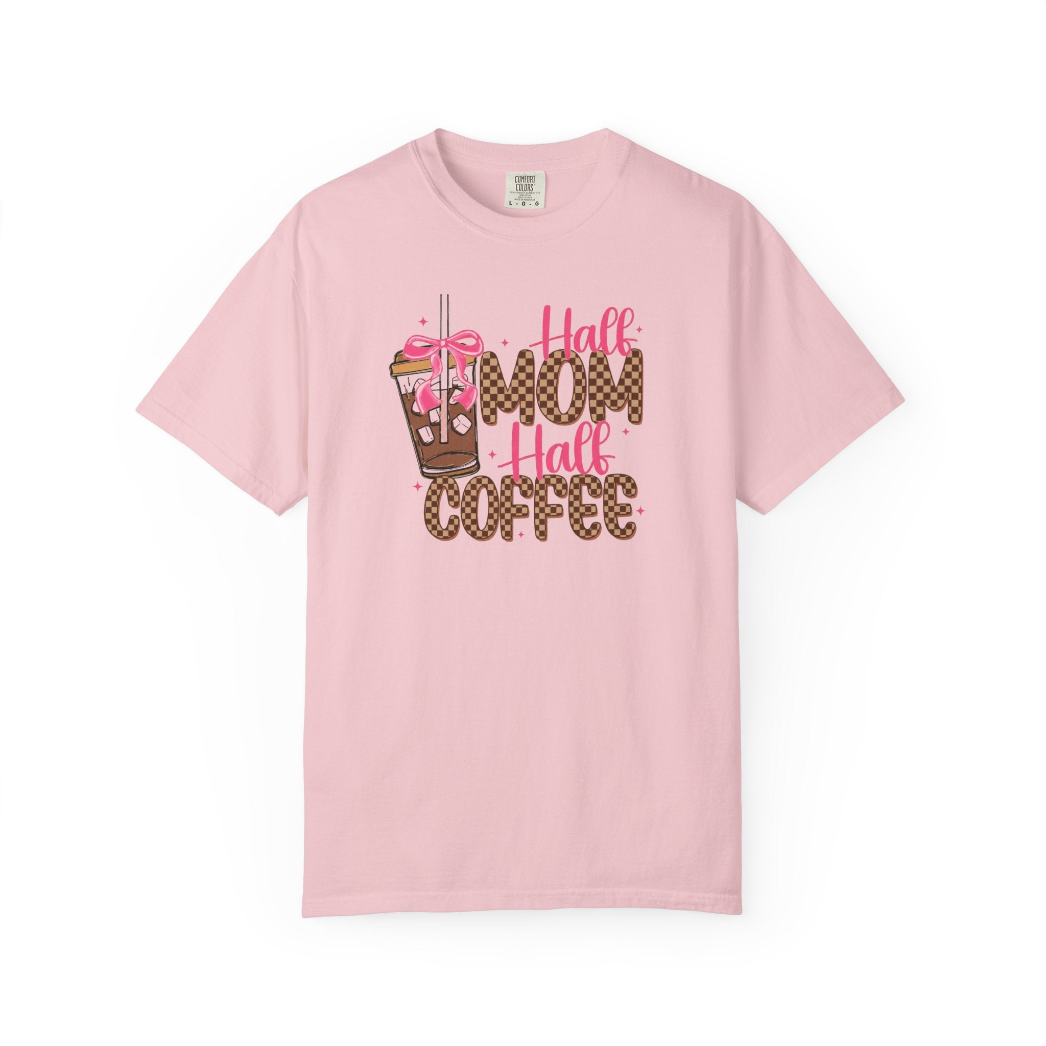 Half Mom Half Coffee T-Shirt — Funny Mom Coffee Graphic Tee