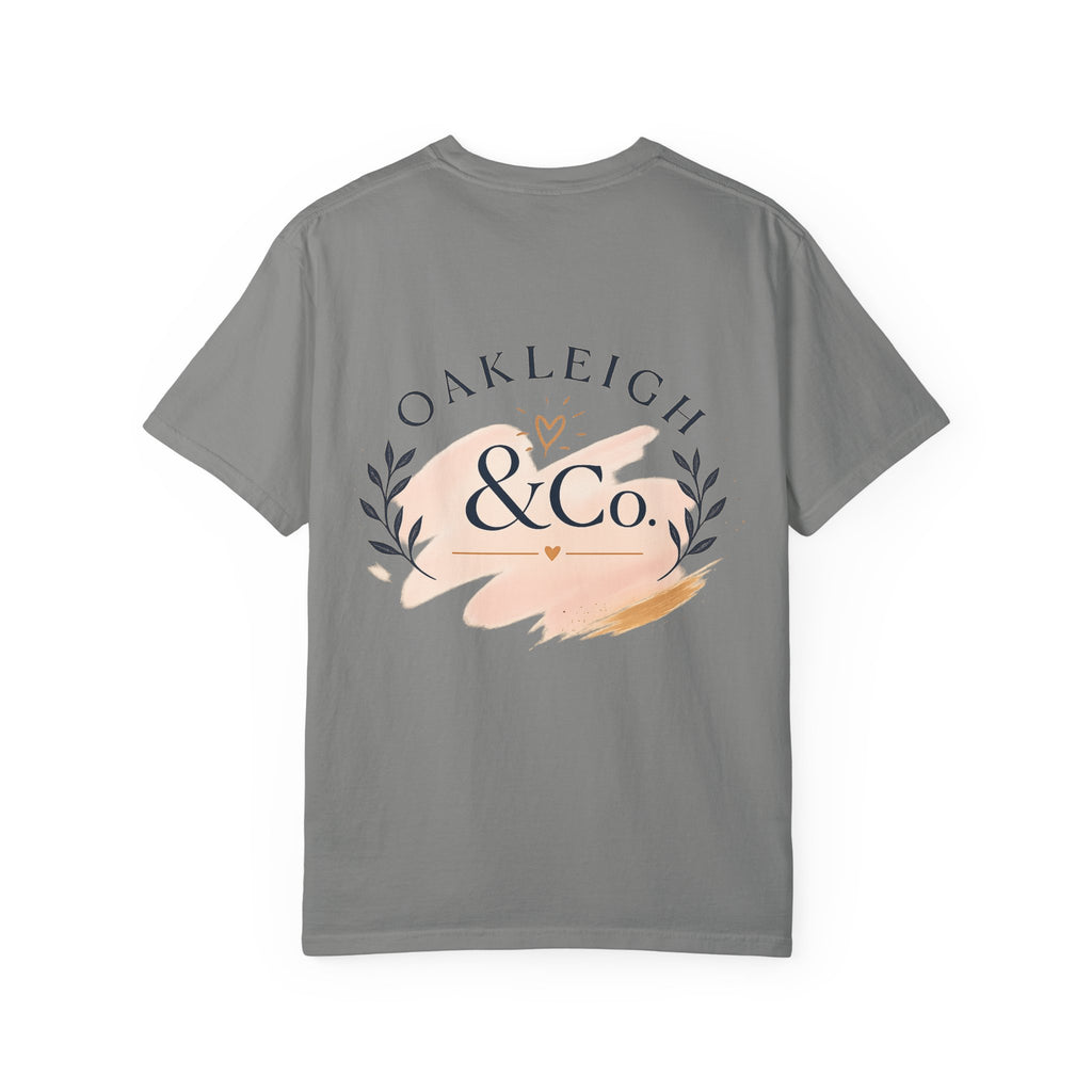 Oakleigh & Co. Branded T‑Shirt — Minimal Logo Chest & Back Paintbrush Design