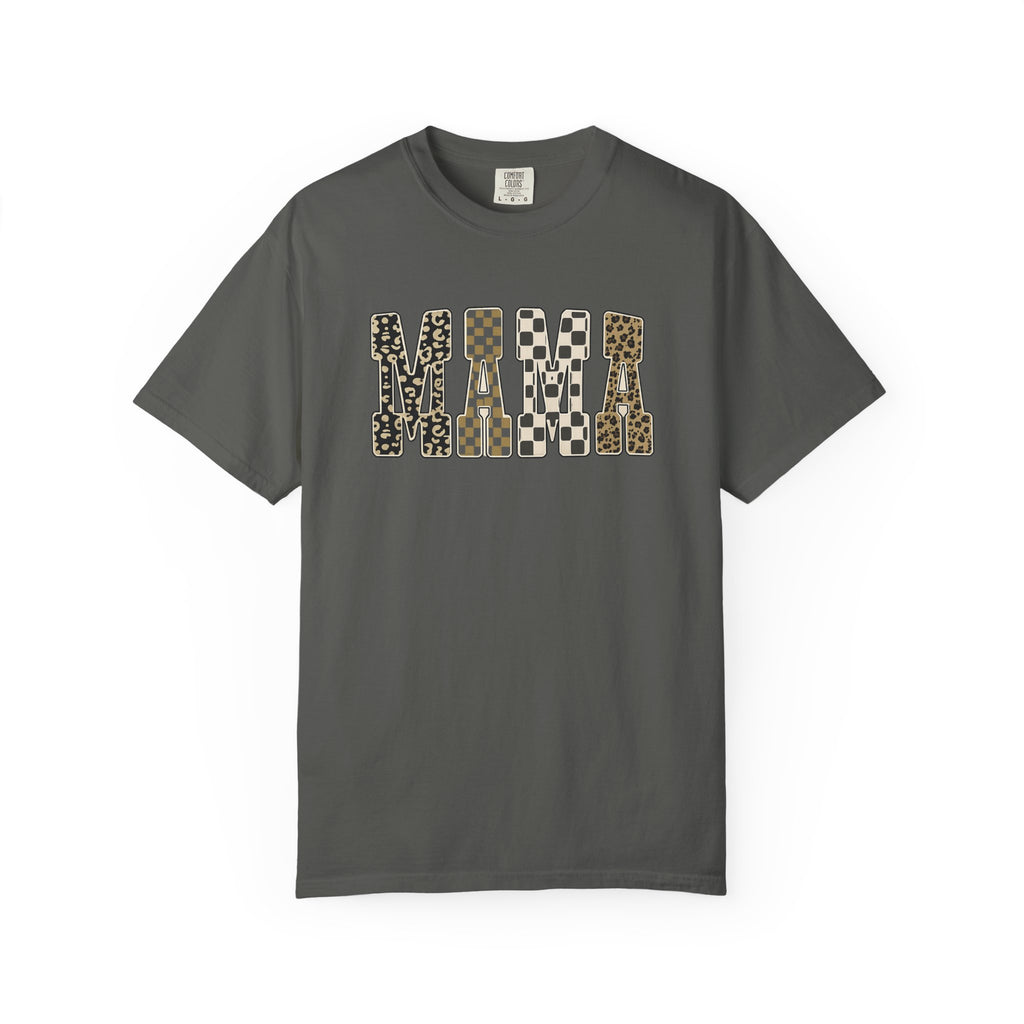 Mama Leopard Print T-Shirt — Graphic Animal Pattern Tee
