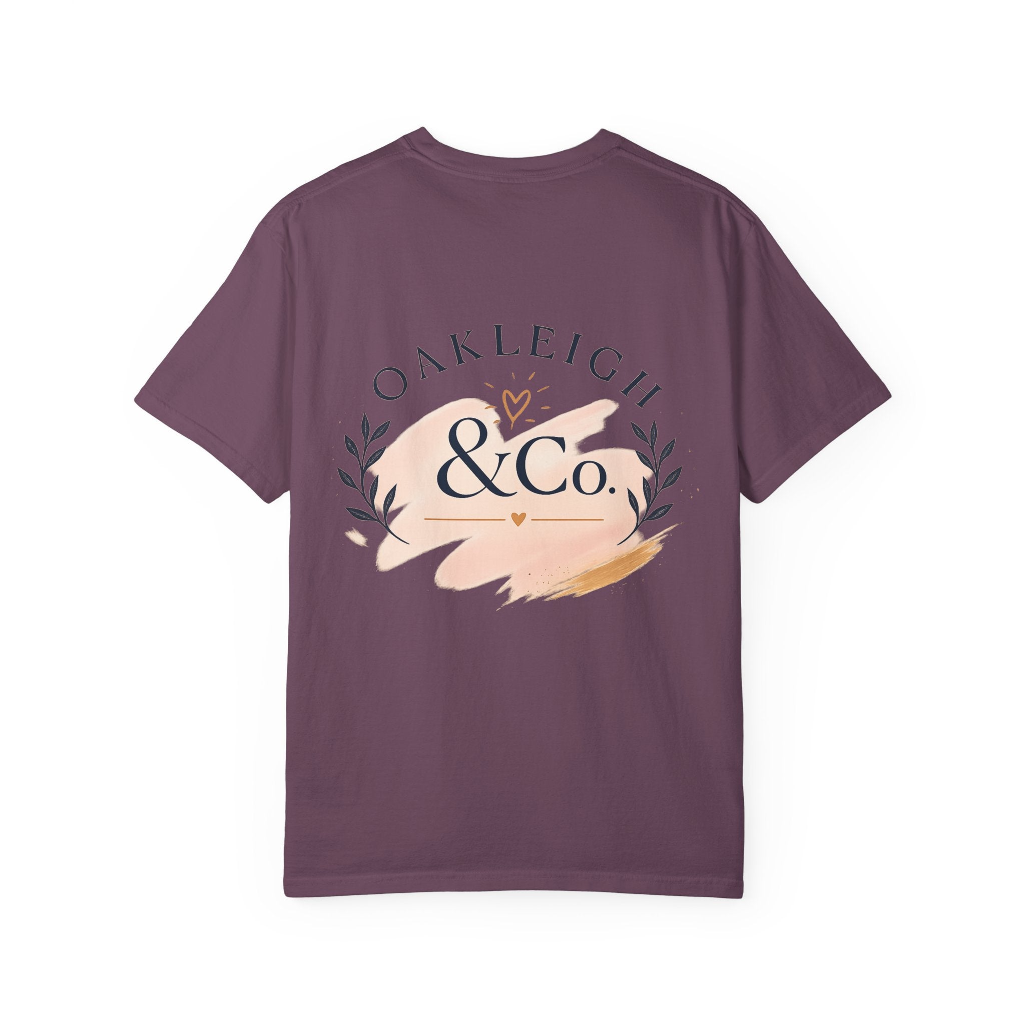 Oakleigh & Co. Branded T‑Shirt — Minimal Logo Chest & Back Paintbrush Design