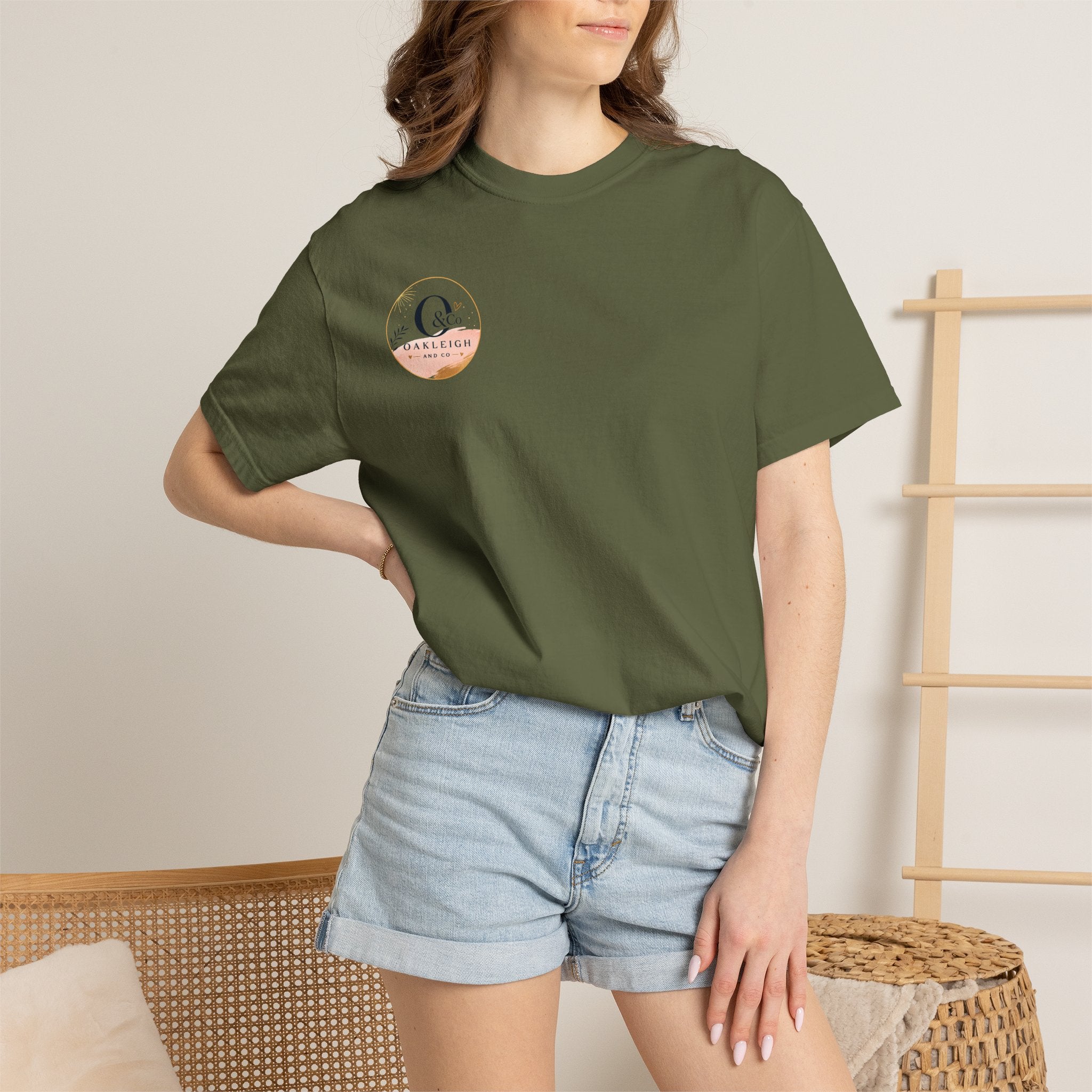 Oakleigh & Co. Branded T‑Shirt — Minimal Logo Chest & Back Paintbrush Design