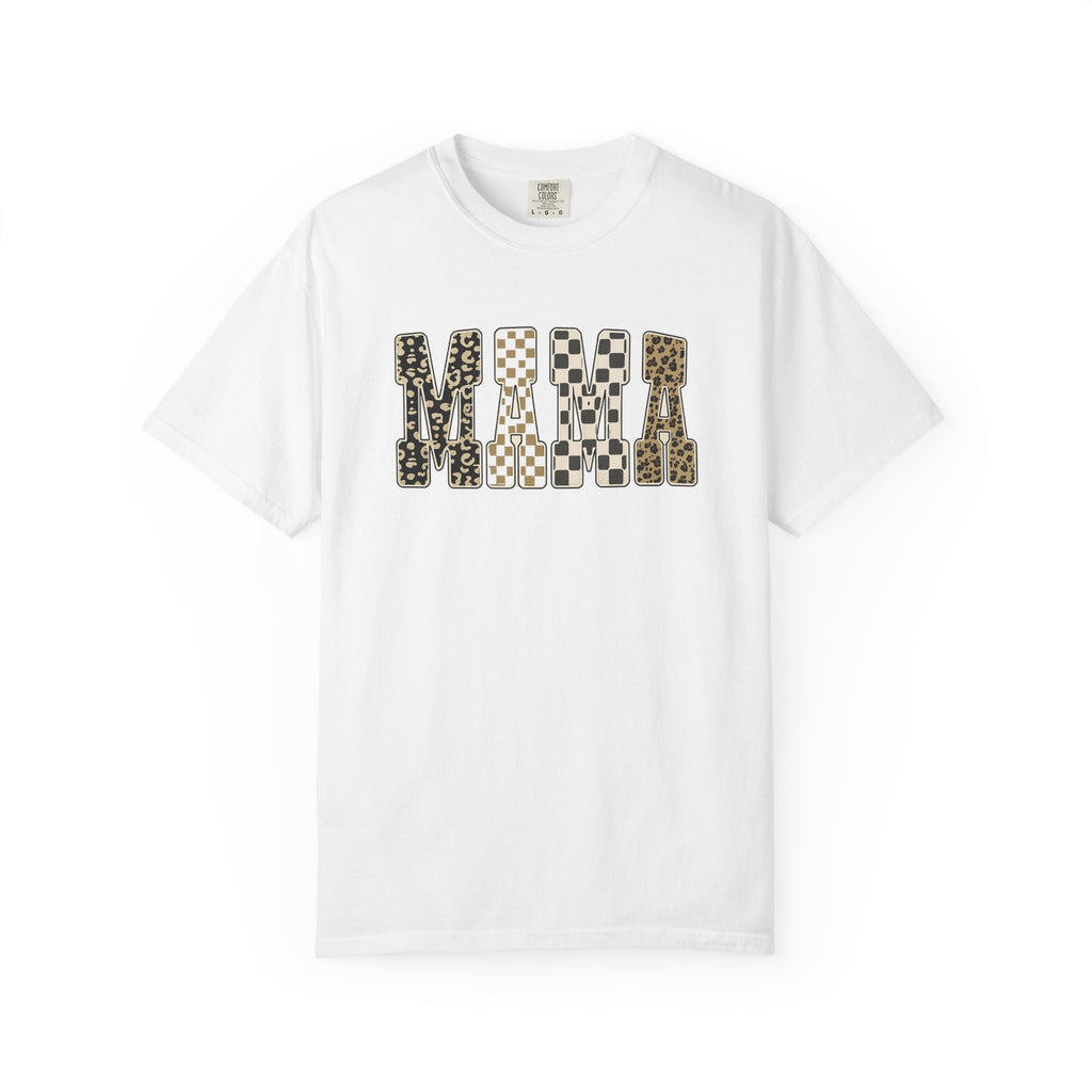 Mama Leopard Print T-Shirt — Graphic Animal Pattern Tee