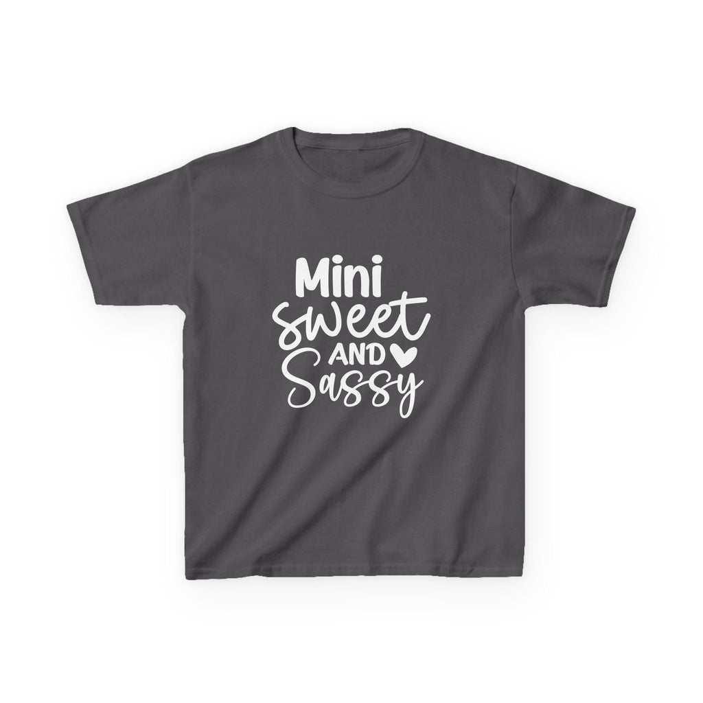 Kids T-Shirt — "Mini Sweet and Sassy" Cute Graphic Tee for Toddlers & Little Girls