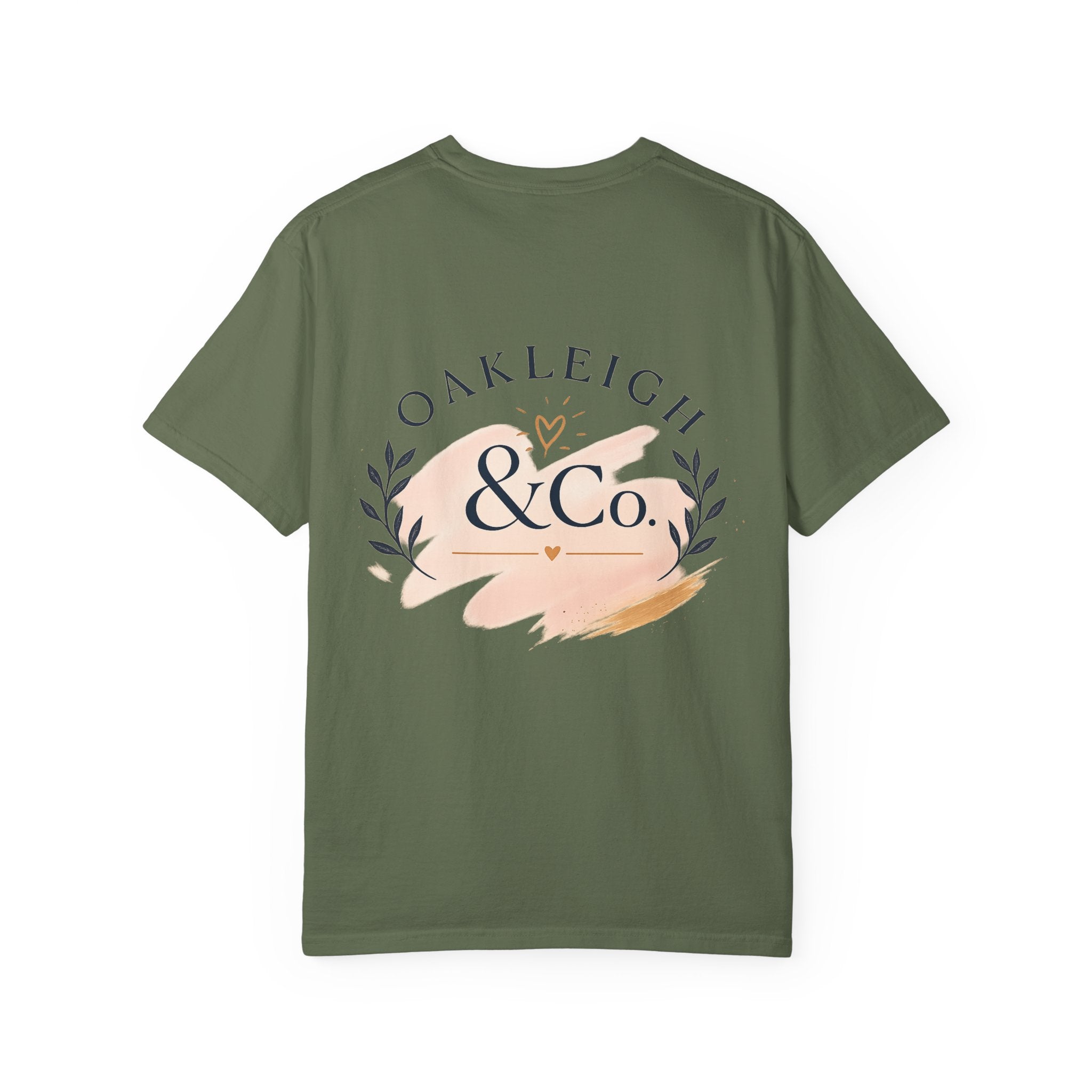 Oakleigh & Co. Branded T‑Shirt — Minimal Logo Chest & Back Paintbrush Design