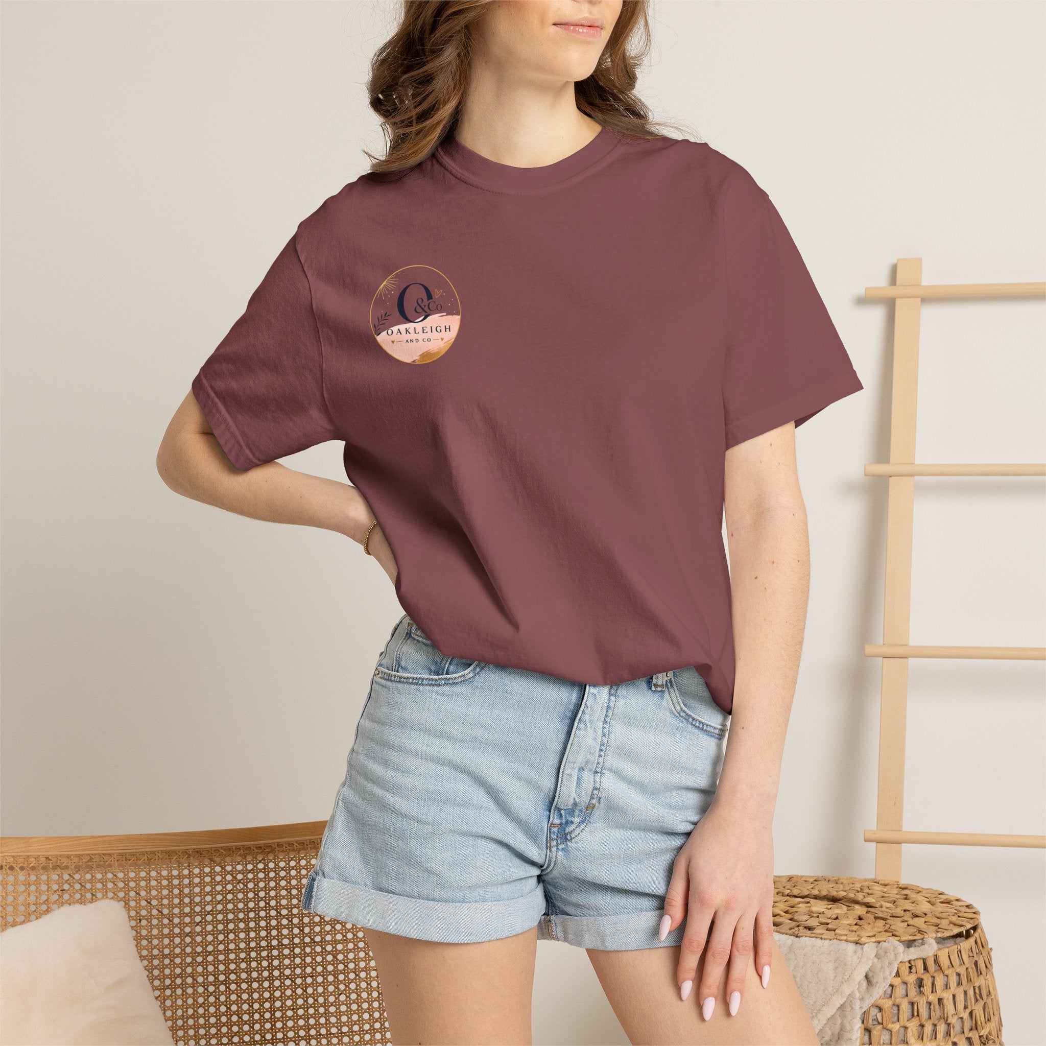 Oakleigh & Co. Branded T‑Shirt — Minimal Logo Chest & Back Paintbrush Design